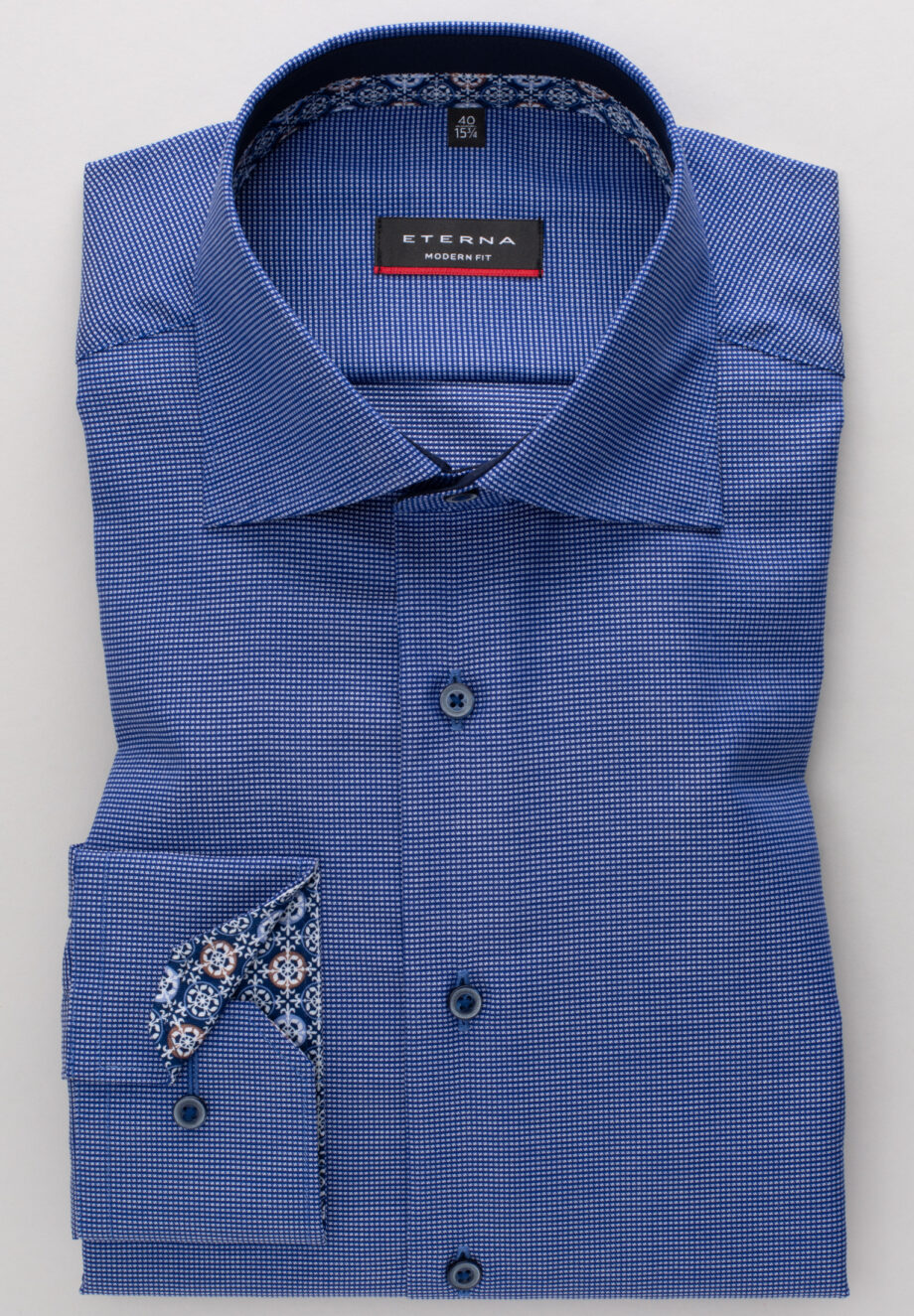 ETERNA - LANGARM HEMD MODERN FIT NATTÉ