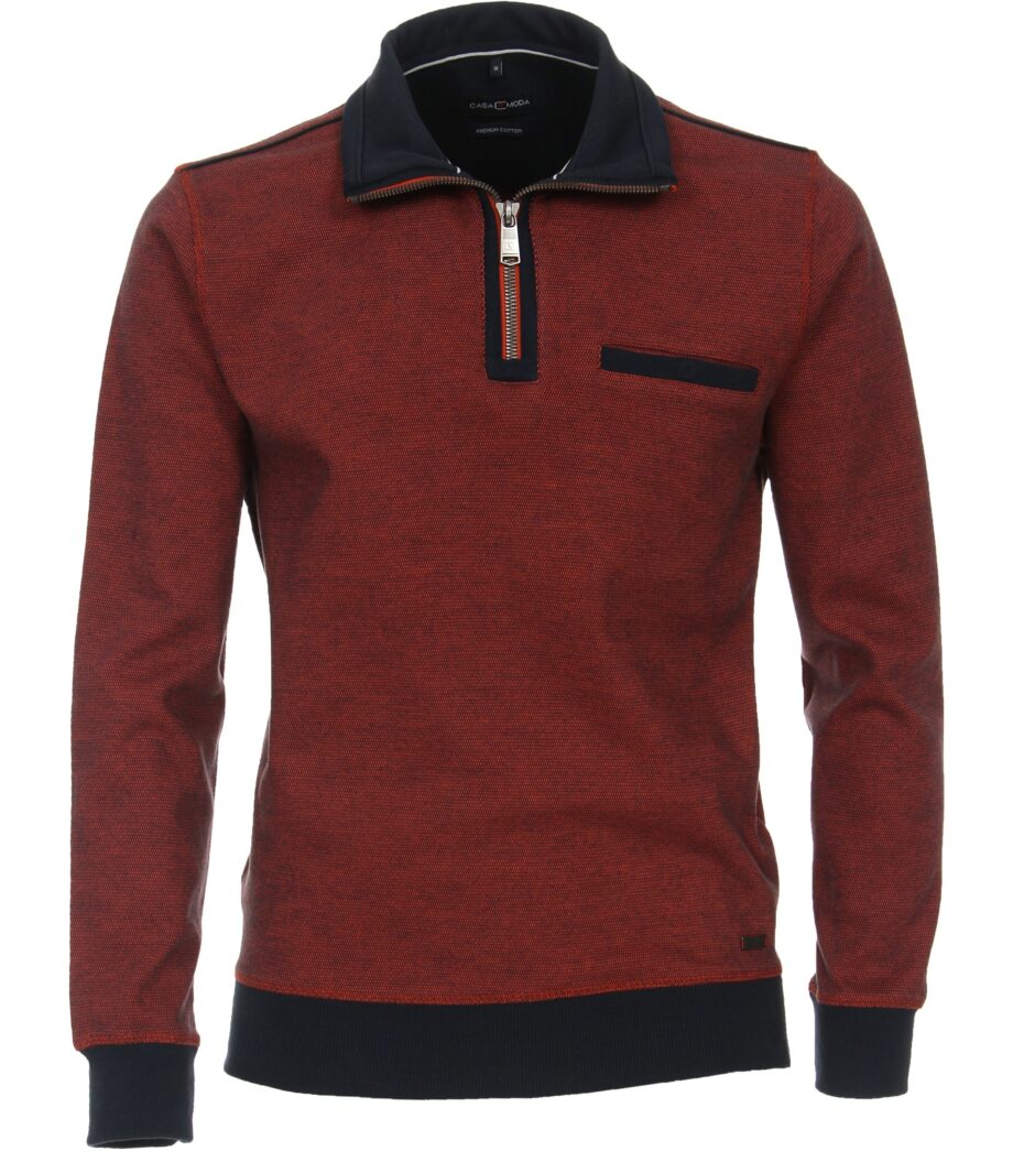 Casa Moda - Sweat-Troyer gemustert