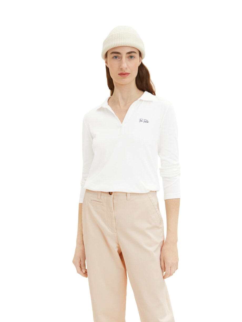 Tom Tailor - Langarm-Poloshirt