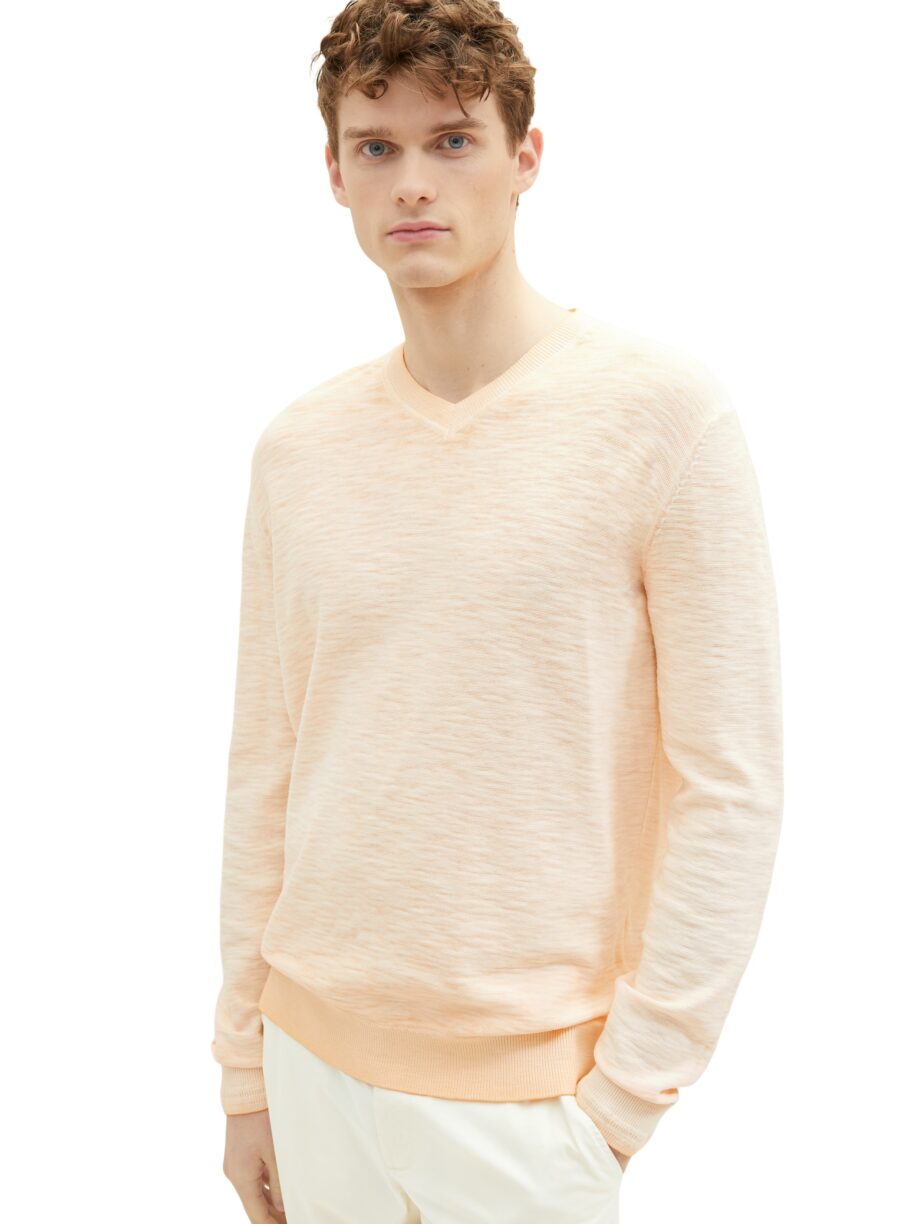 Tom Tailor - Strickpullover mit V-Ausschnitt