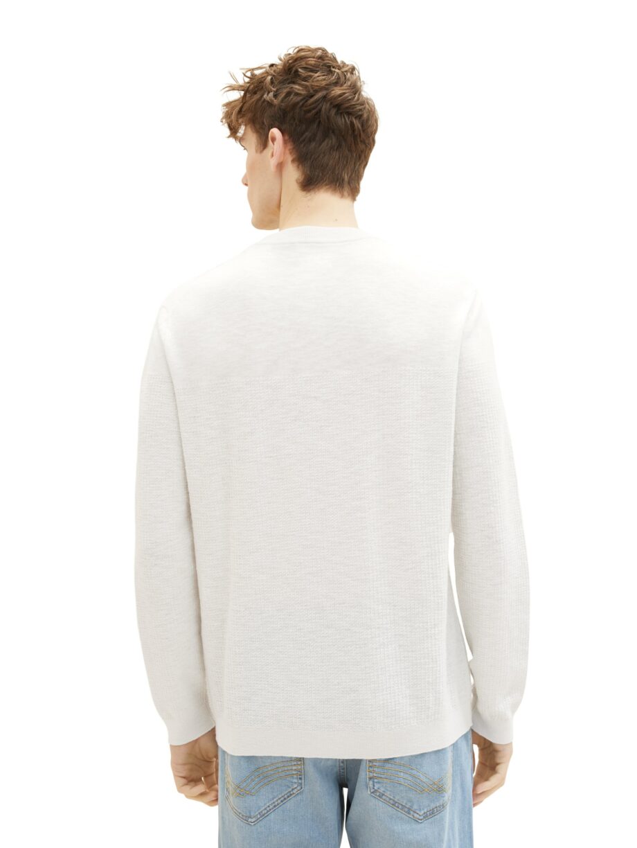 Tom Tailor - Strickpullover mit Leinen