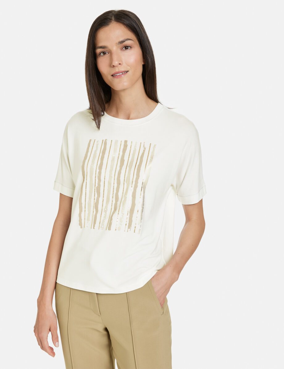 Gerry Weber - Kurzarmshirt mit Paillettendekor