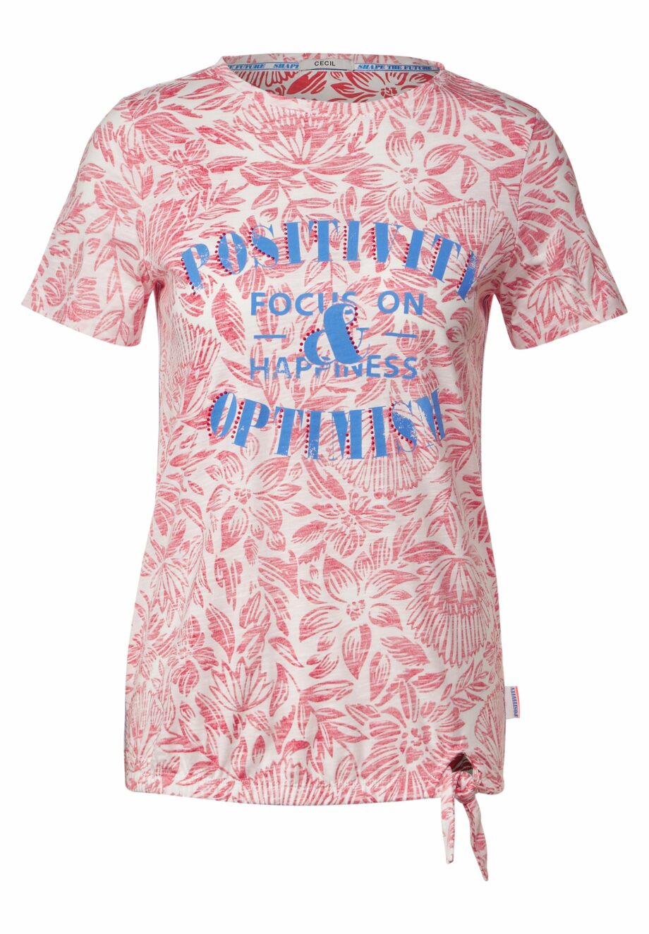 Cecil - T-Shirt mit Schleifendetail