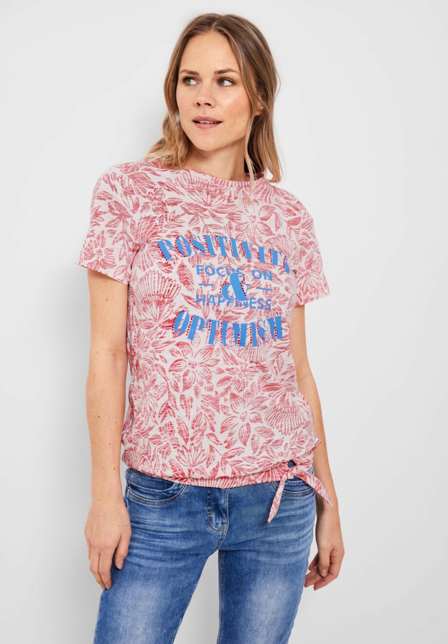 Cecil - T-Shirt mit Schleifendetail