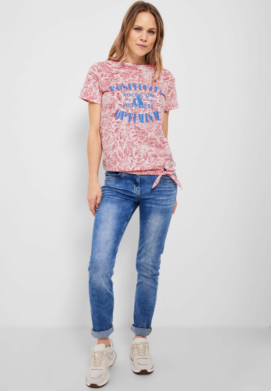 Cecil - T-Shirt mit Schleifendetail