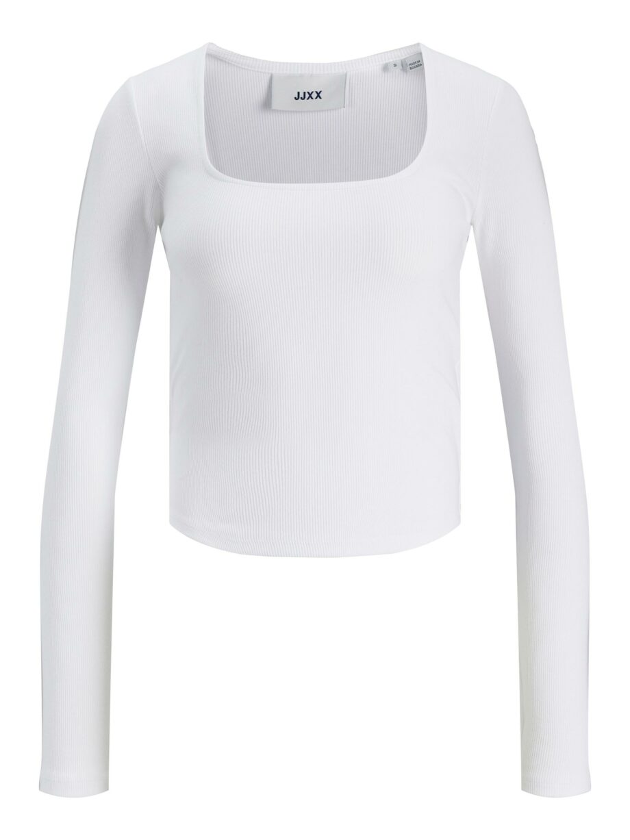 JJXX - JXFURA STR LS SQUARE NECK RIB TOP JRS SN