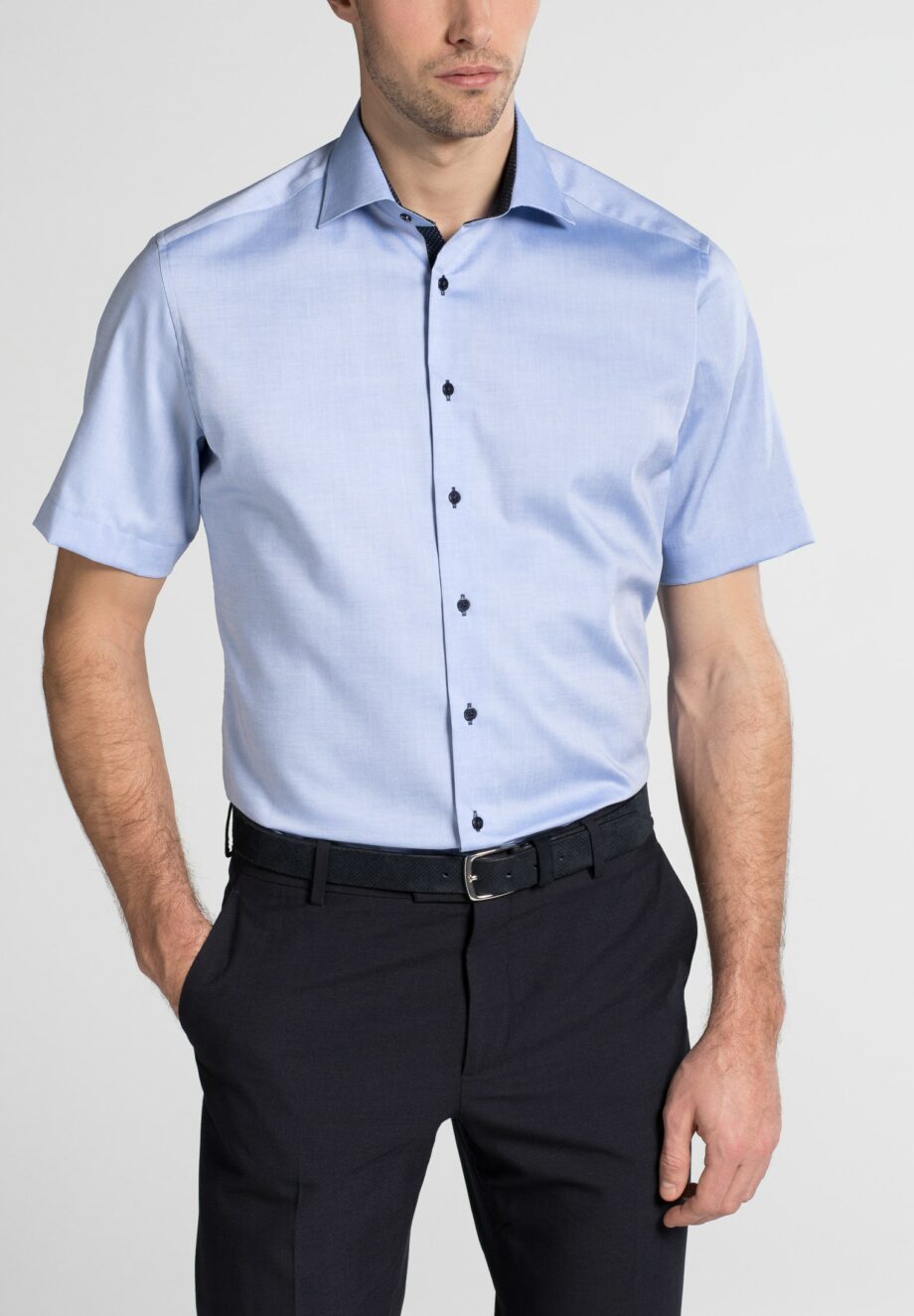 ETERNA - KURZARM HEMD MODERN FIT PINPOINT