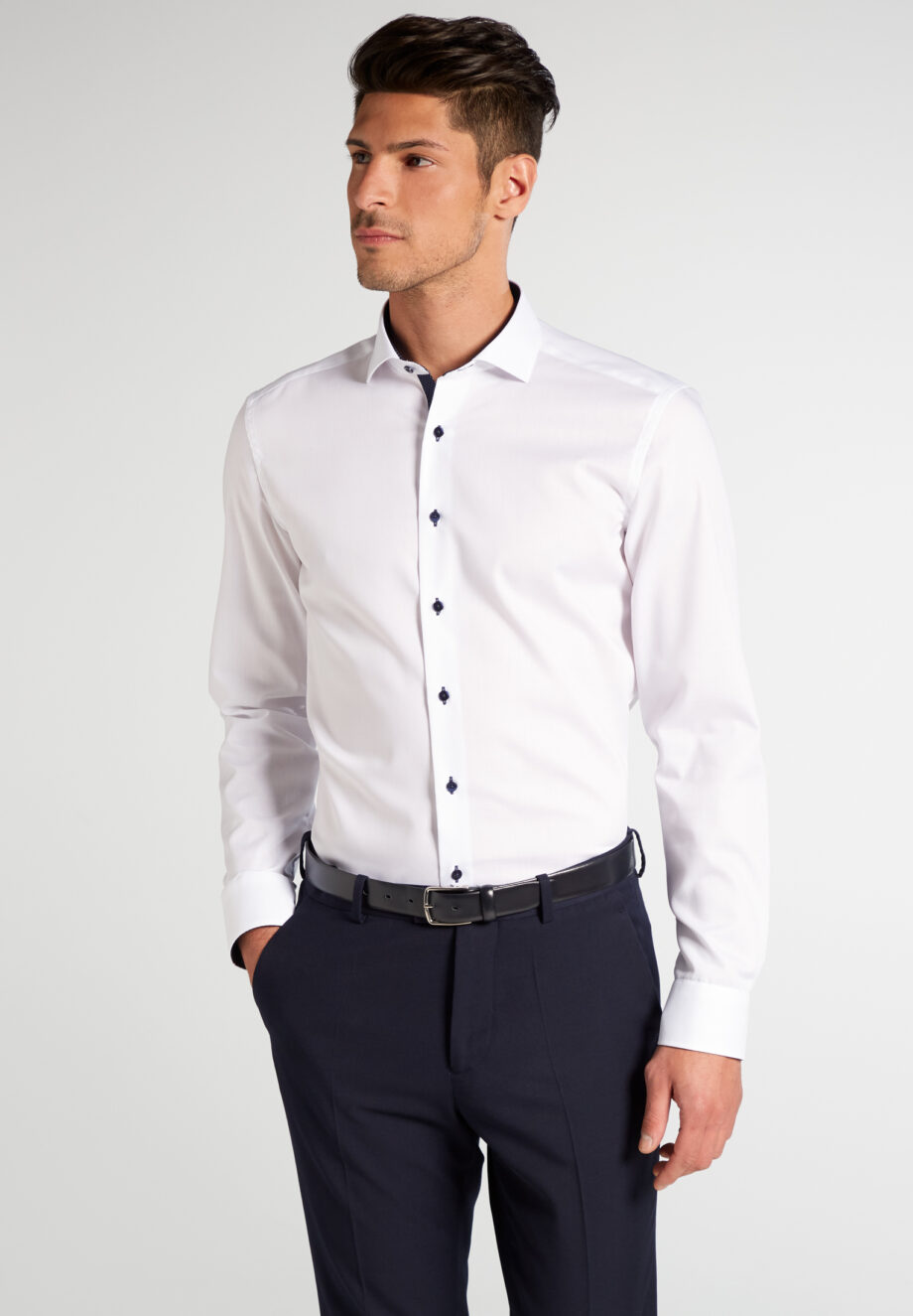 ETERNA  -  LANGARM HEMD SLIM FIT PINPOINT