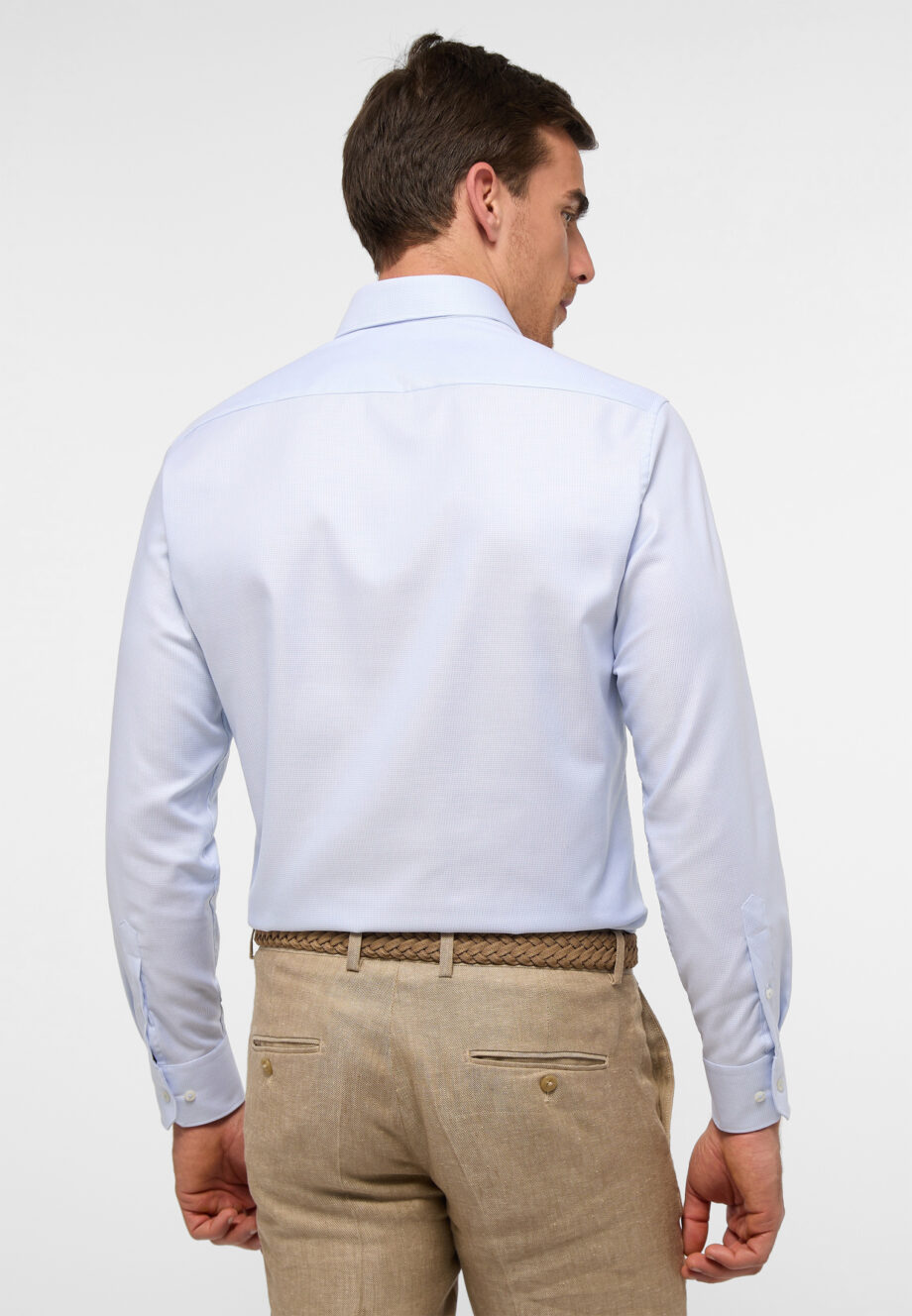 ETERNA - strukturiertes Twill-Hemd MODERN FIT