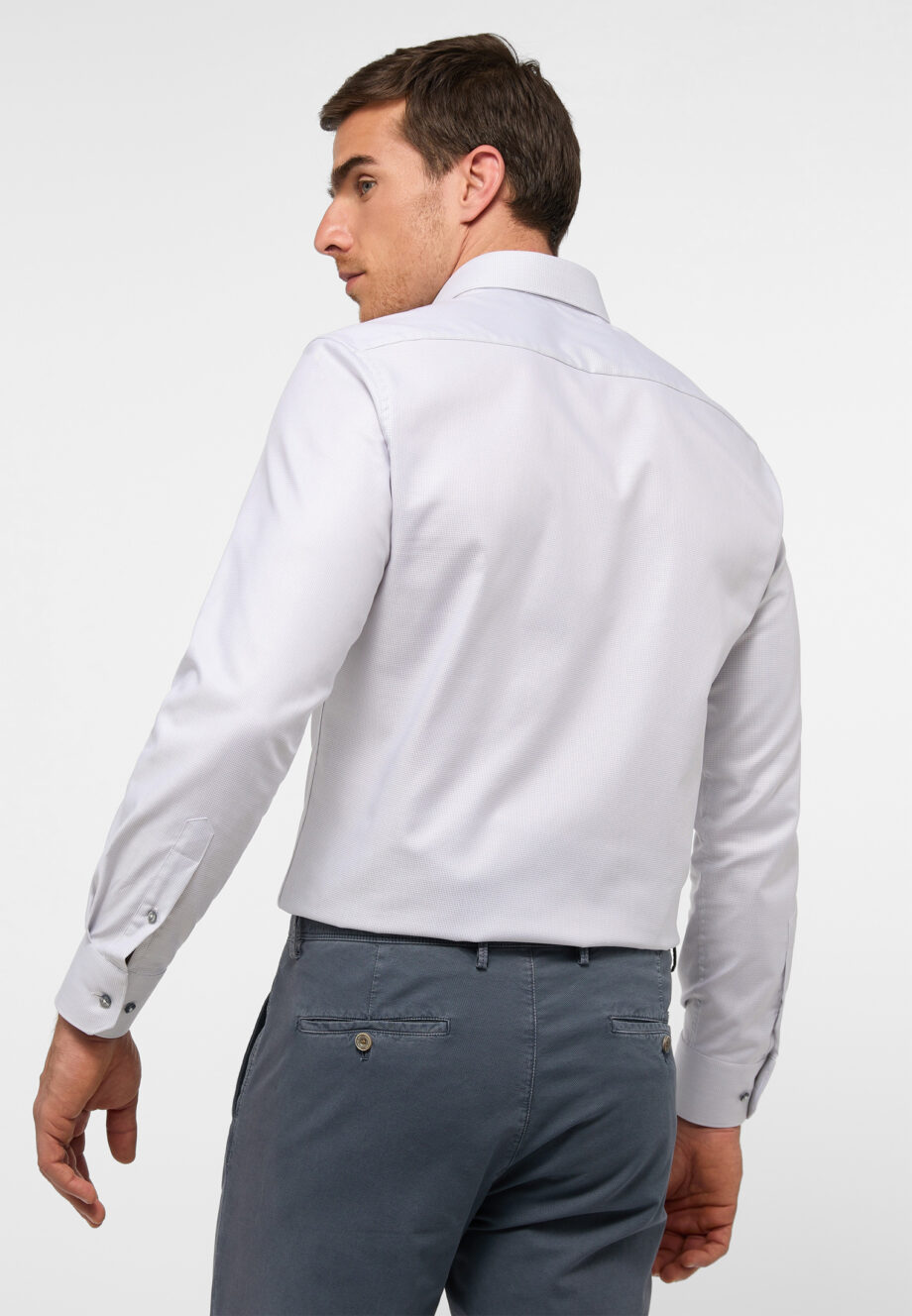 ETERNA - strukturiertes Twill-Hemd MODERN FIT