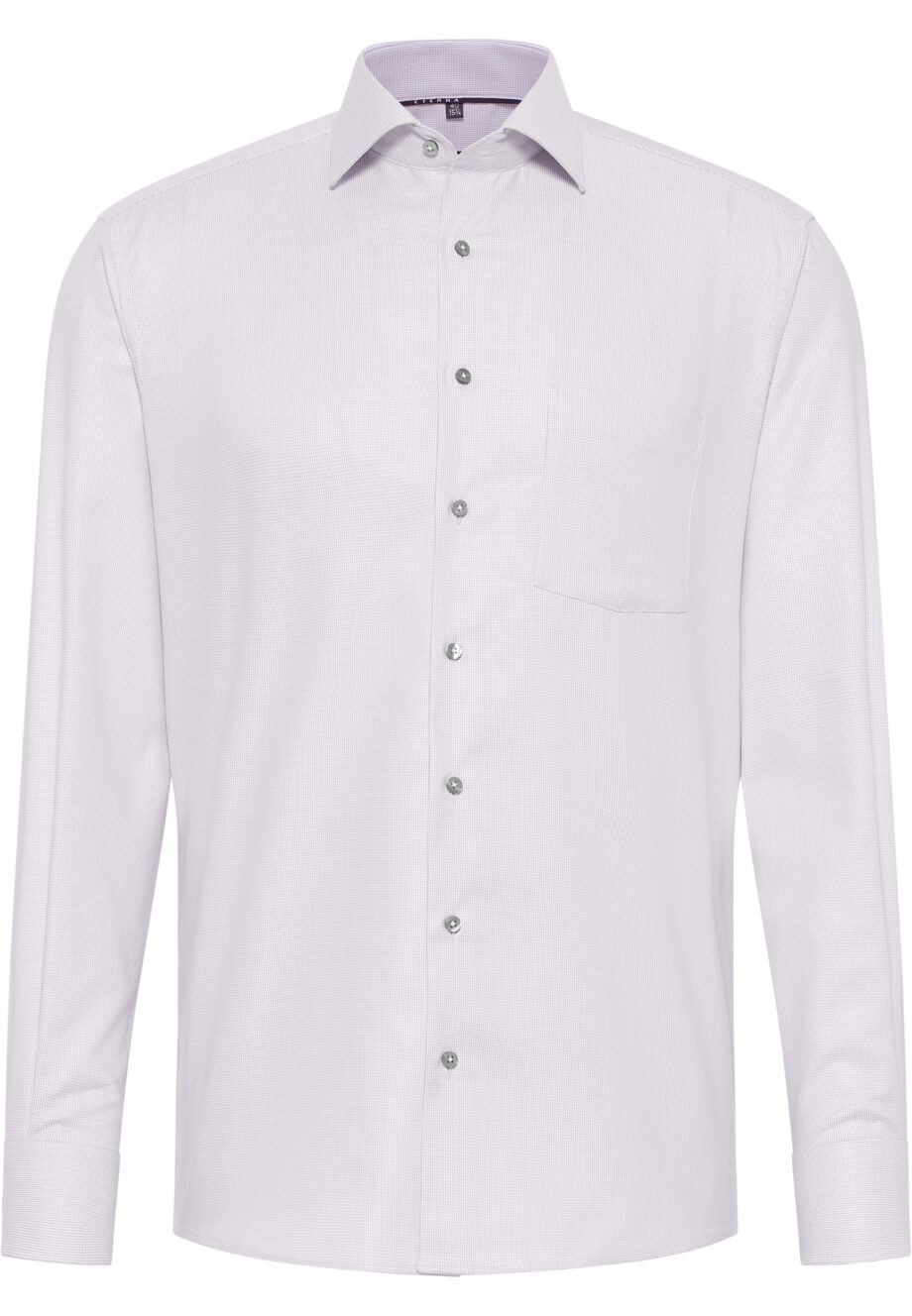 ETERNA - strukturiertes Twill-Hemd MODERN FIT