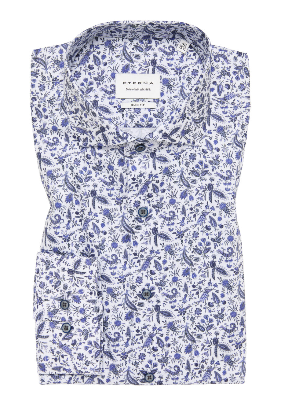ETERNA - Print-Hemd SLIM FIT