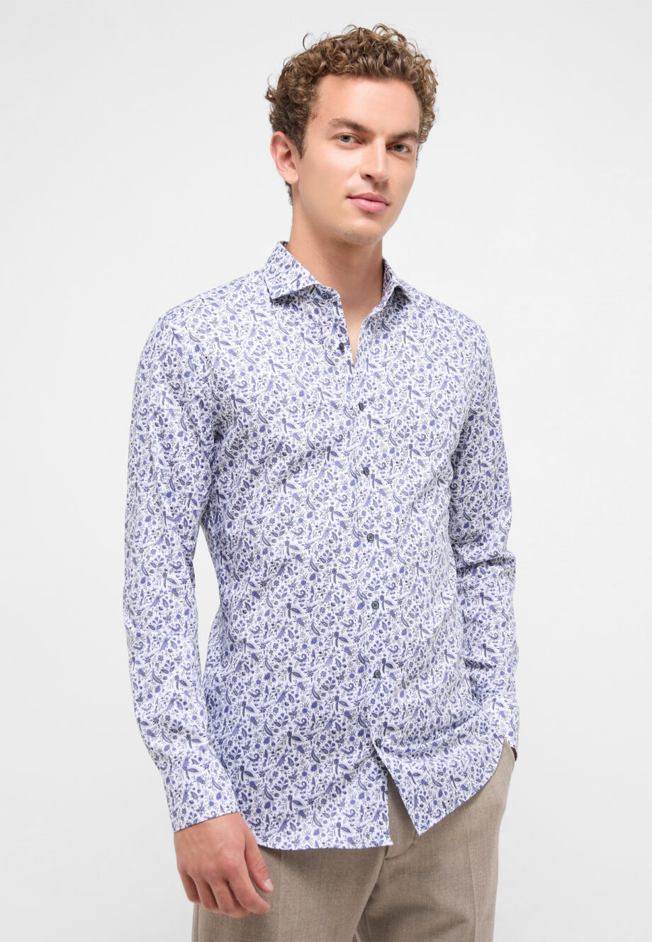 ETERNA - Print-Hemd SLIM FIT