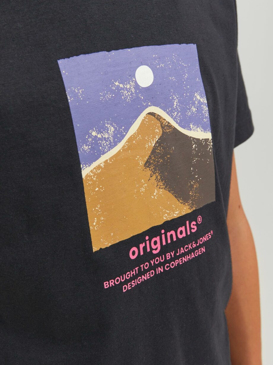 Jack & Jones - JORSILVERLAKE GRAPHIC TEE SS CREW  JNR