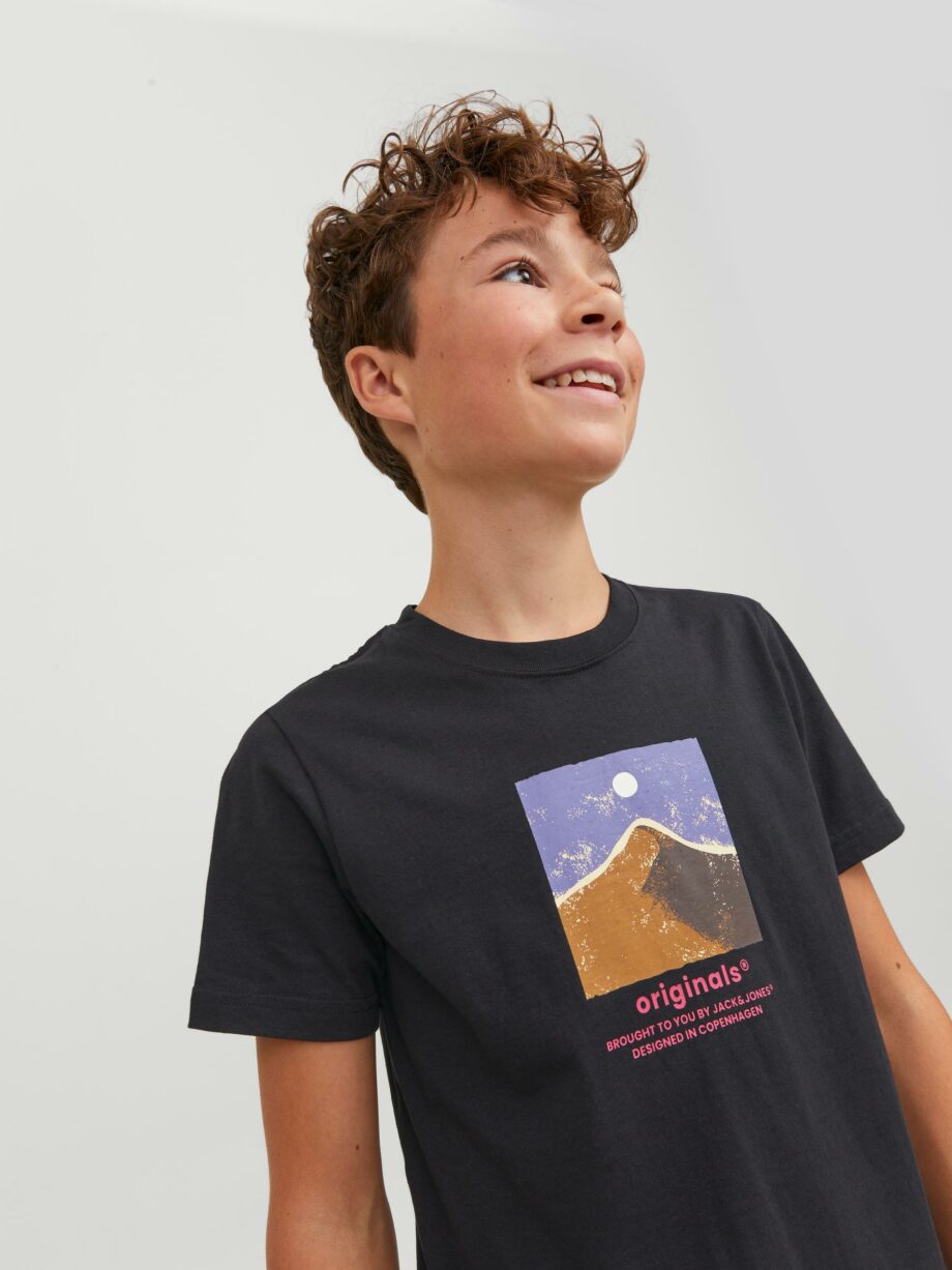 Jack & Jones - JORSILVERLAKE GRAPHIC TEE SS CREW  JNR