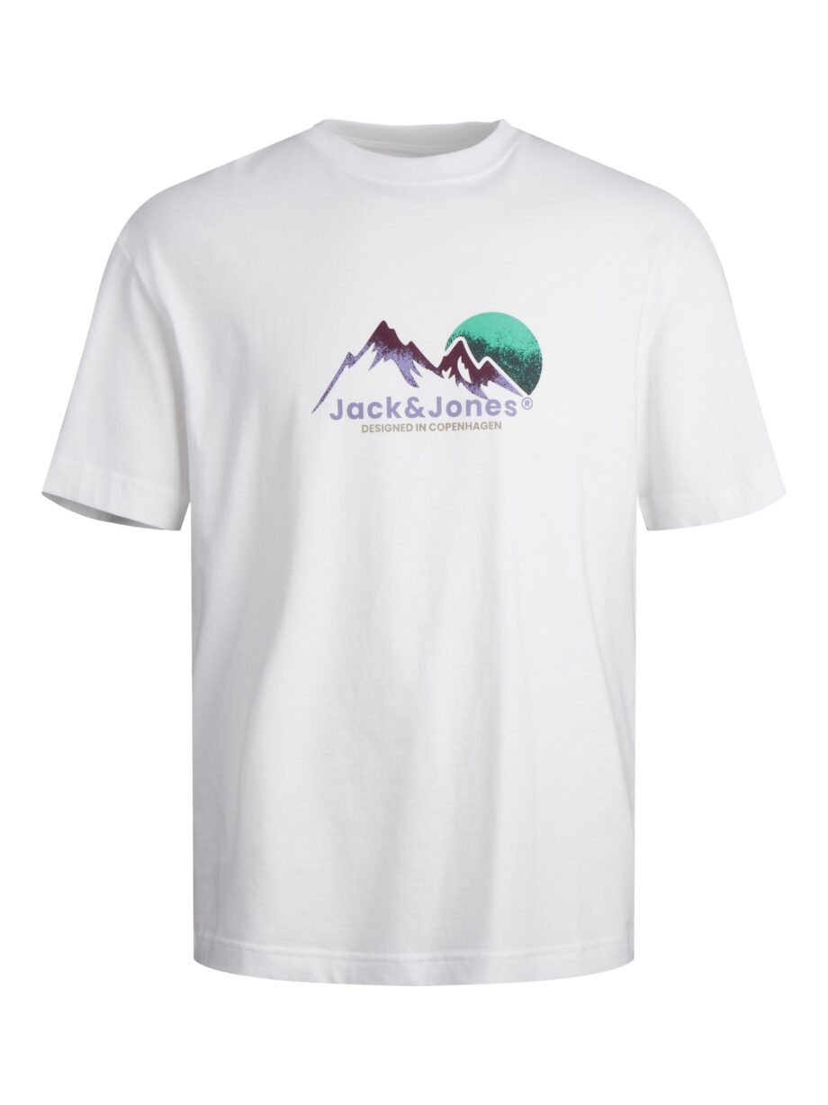 Jack & Jones - JORSILVERLAKE GRAPHIC TEE SS CREW  JNR