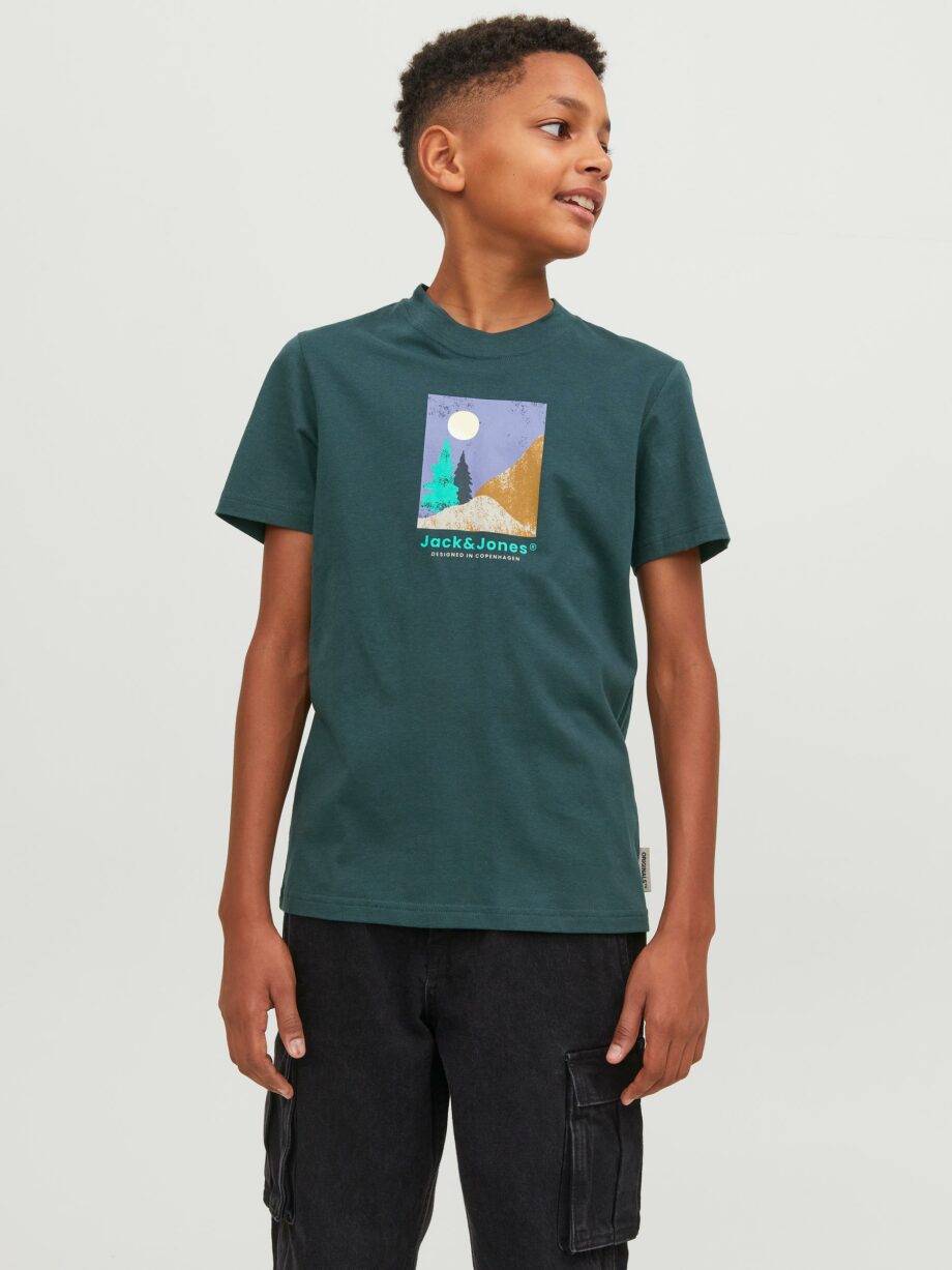 Jack & Jones - JORSILVERLAKE GRAPHIC TEE SS CREW  JNR