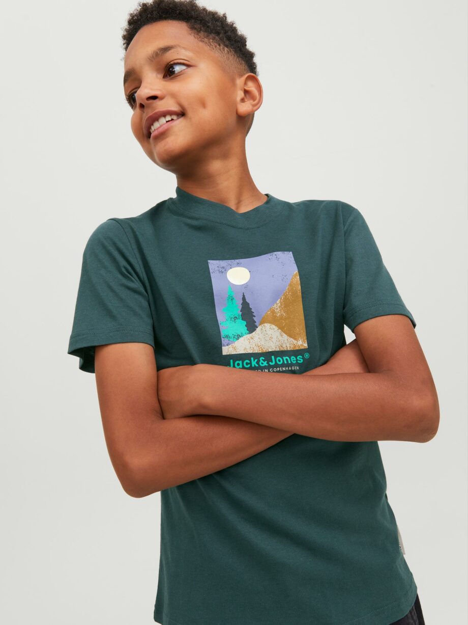 Jack & Jones - JORSILVERLAKE GRAPHIC TEE SS CREW  JNR