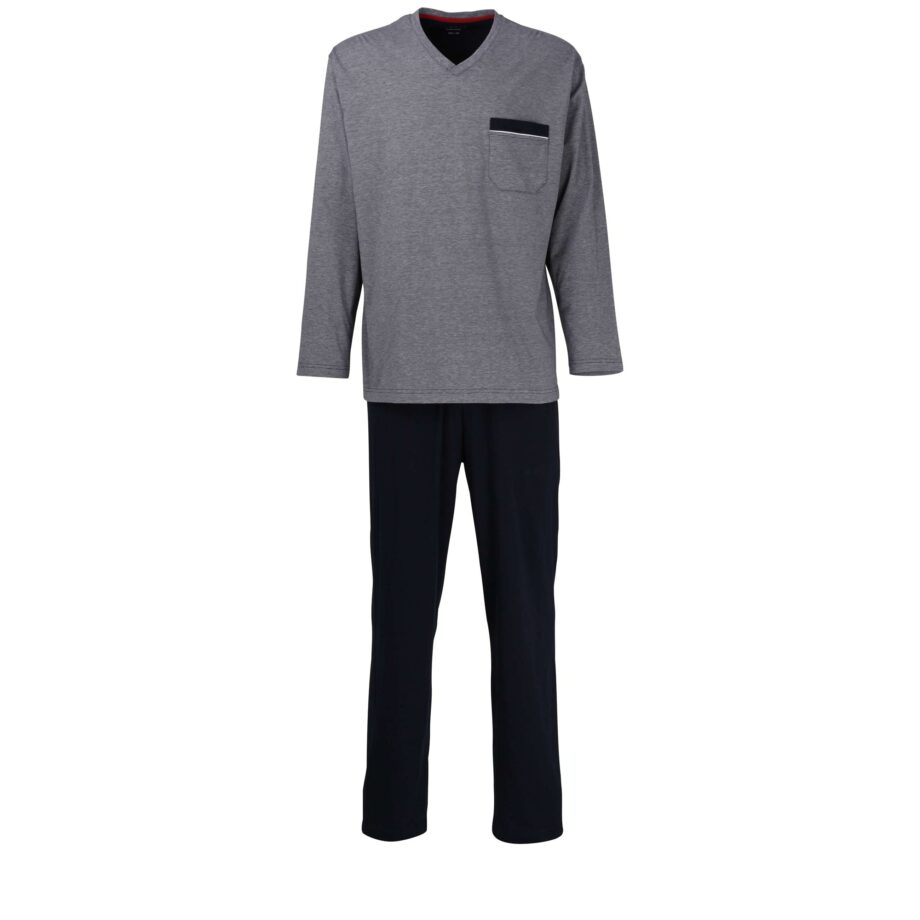 GÖTZBURG Herren Pyjama melange 1er Pack