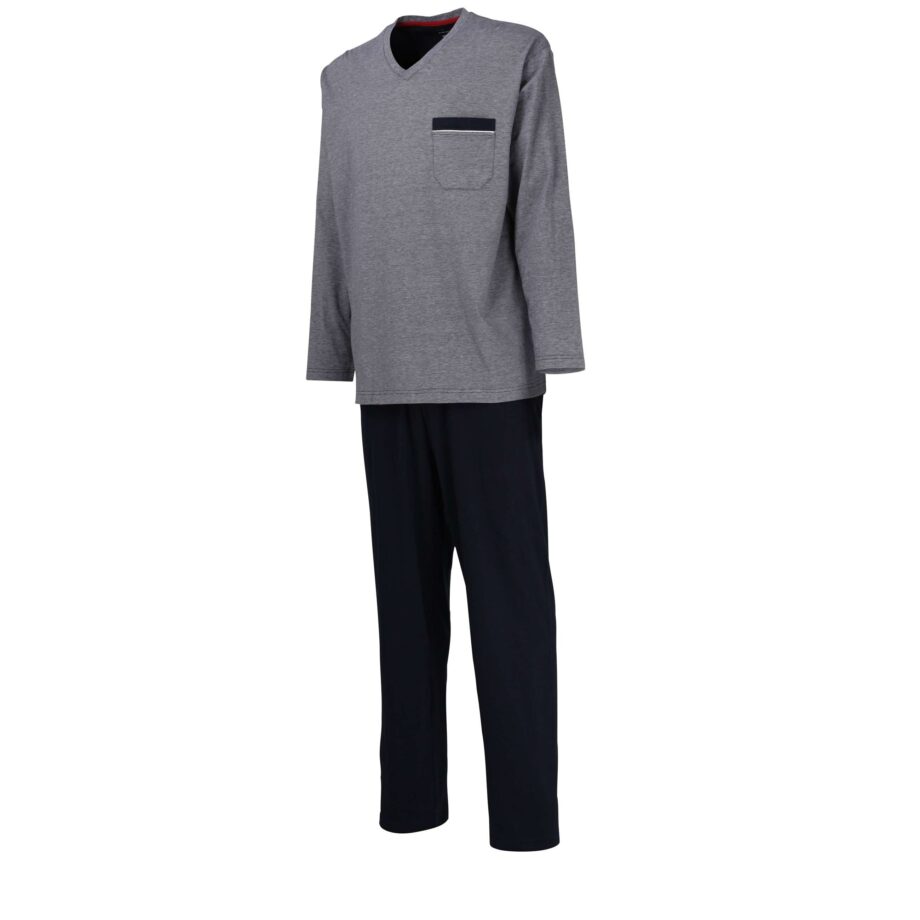 GÖTZBURG Herren Pyjama melange 1er Pack