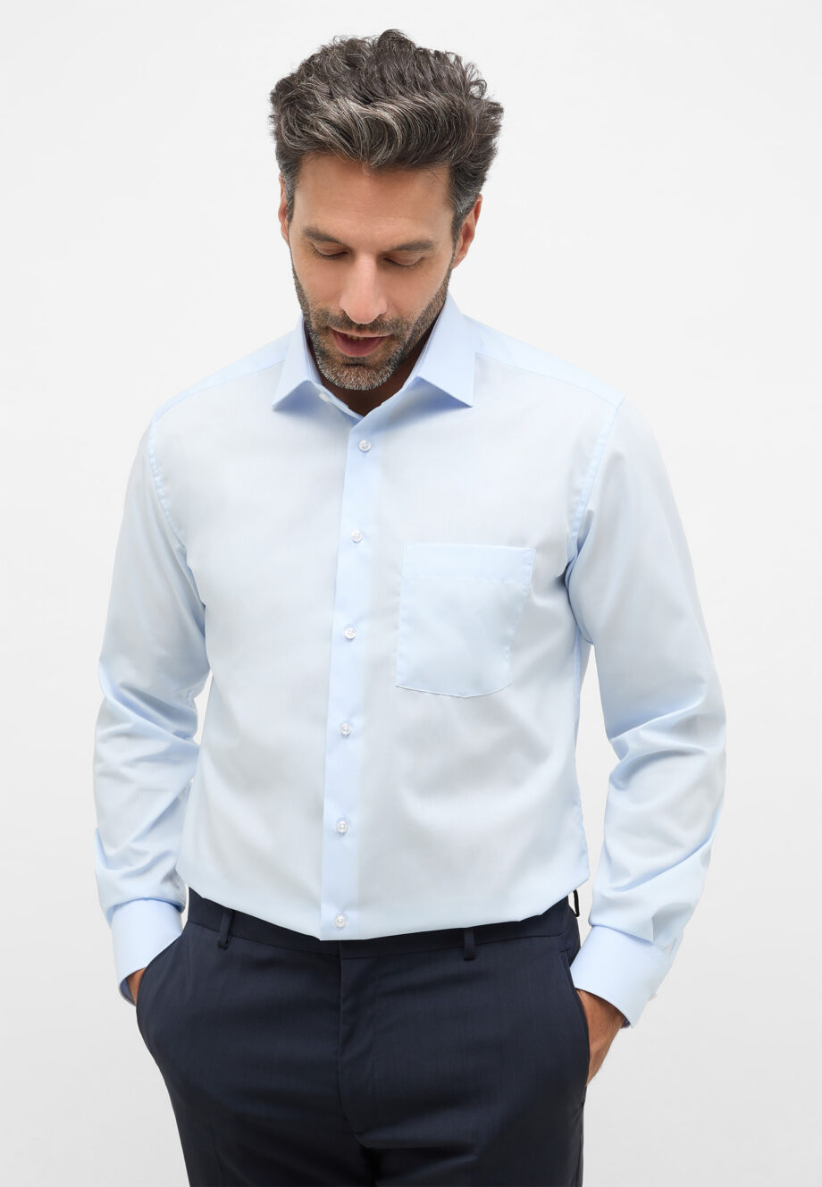 Eterna - Original Shirt Popeline Langarm