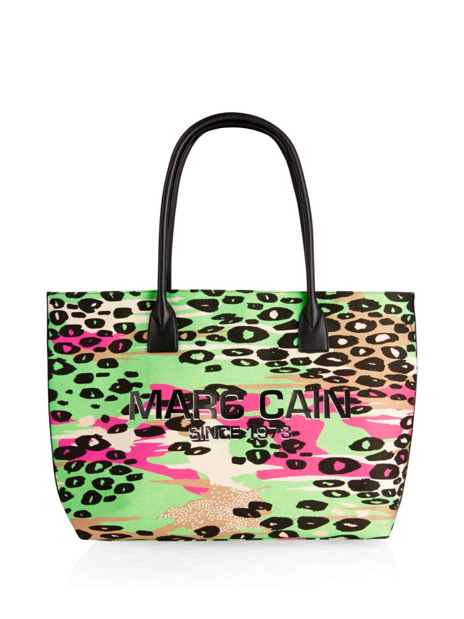 Marc Cain - Shopper Bag im farbigen Leo-Print