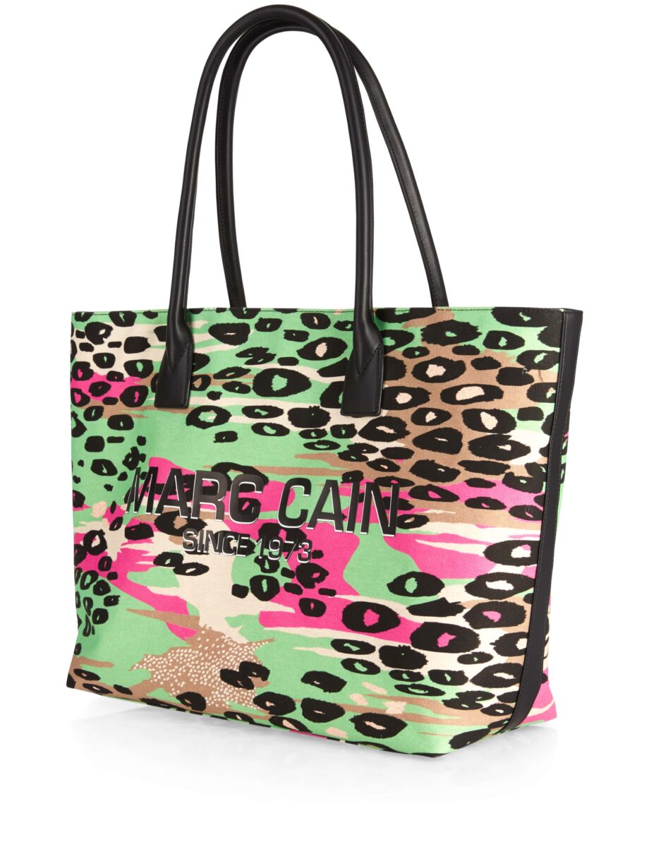 Marc Cain - Shopper Bag im farbigen Leo-Print