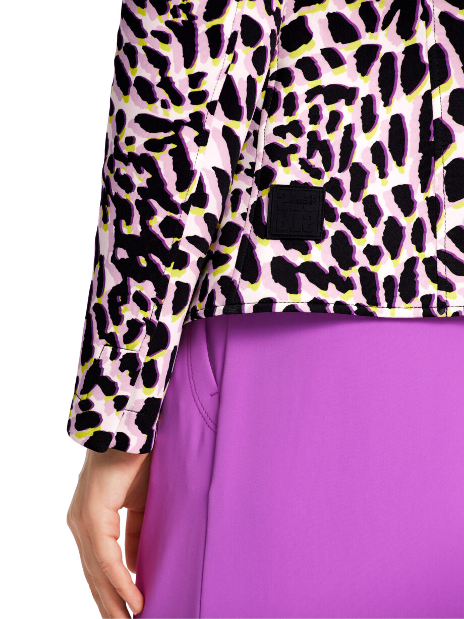 Marc Cain - Körpernaher Blazer mit Leo-Print