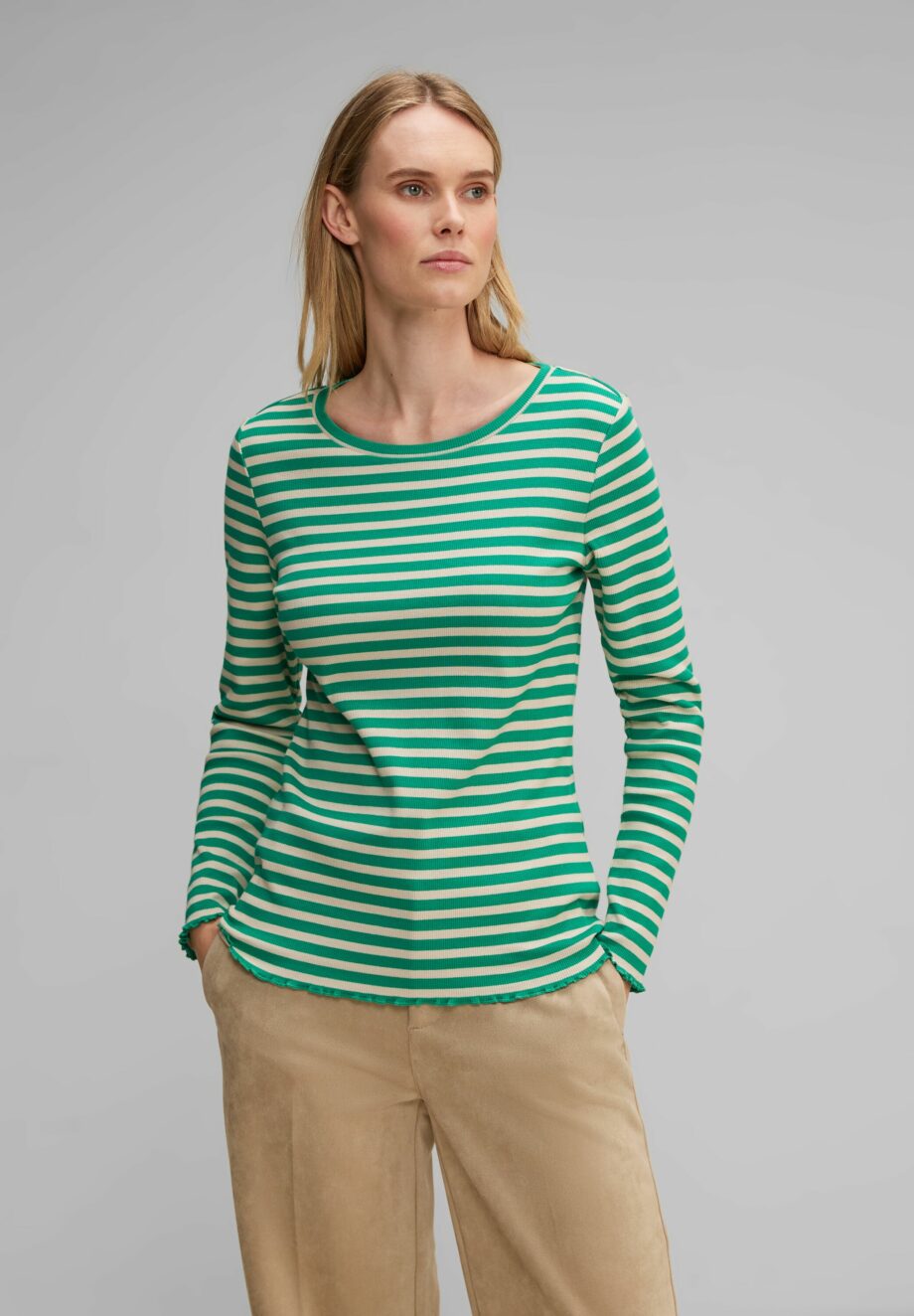 Street One - Gestreiftes Rippshirt