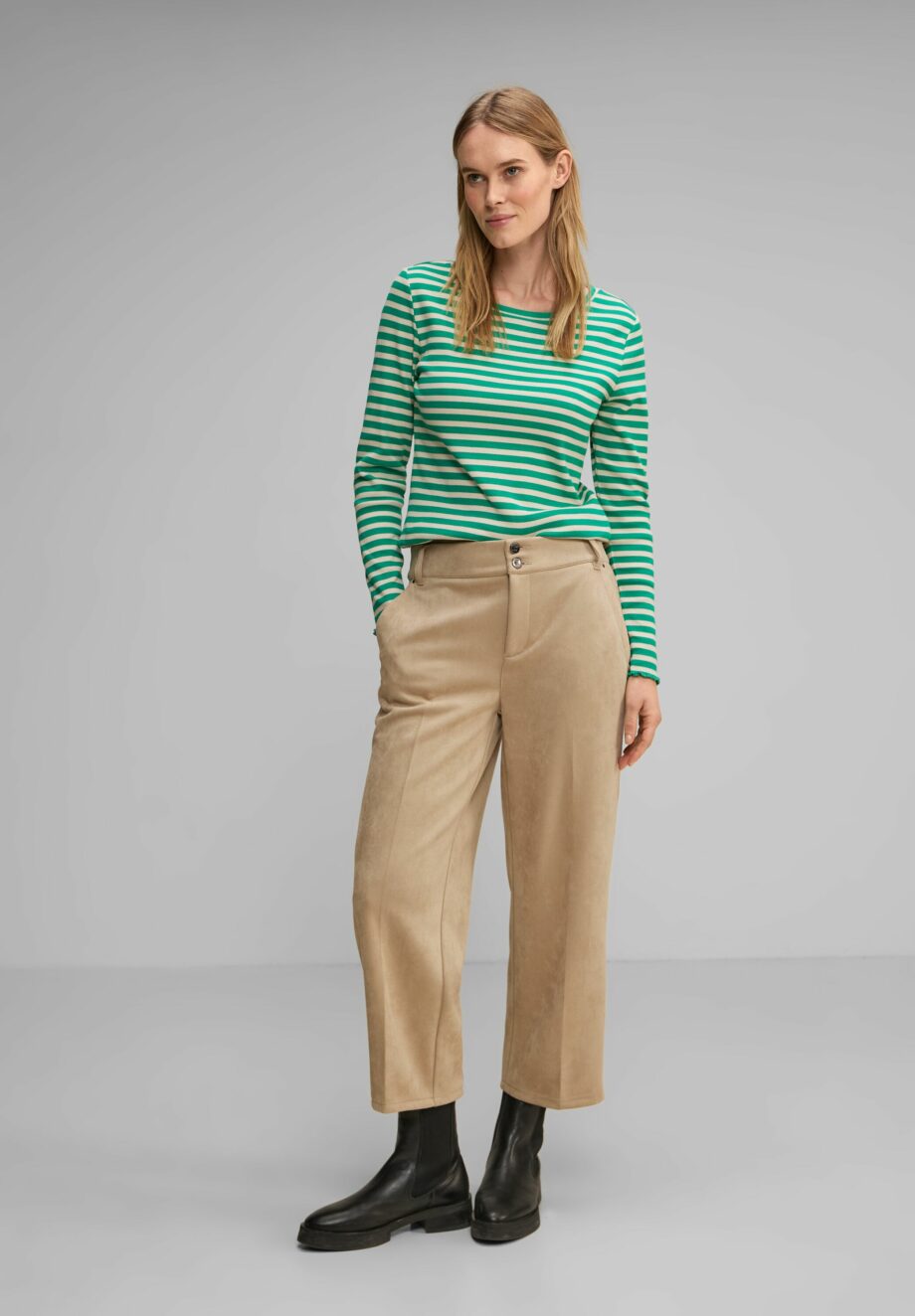 Street One - Gestreiftes Rippshirt