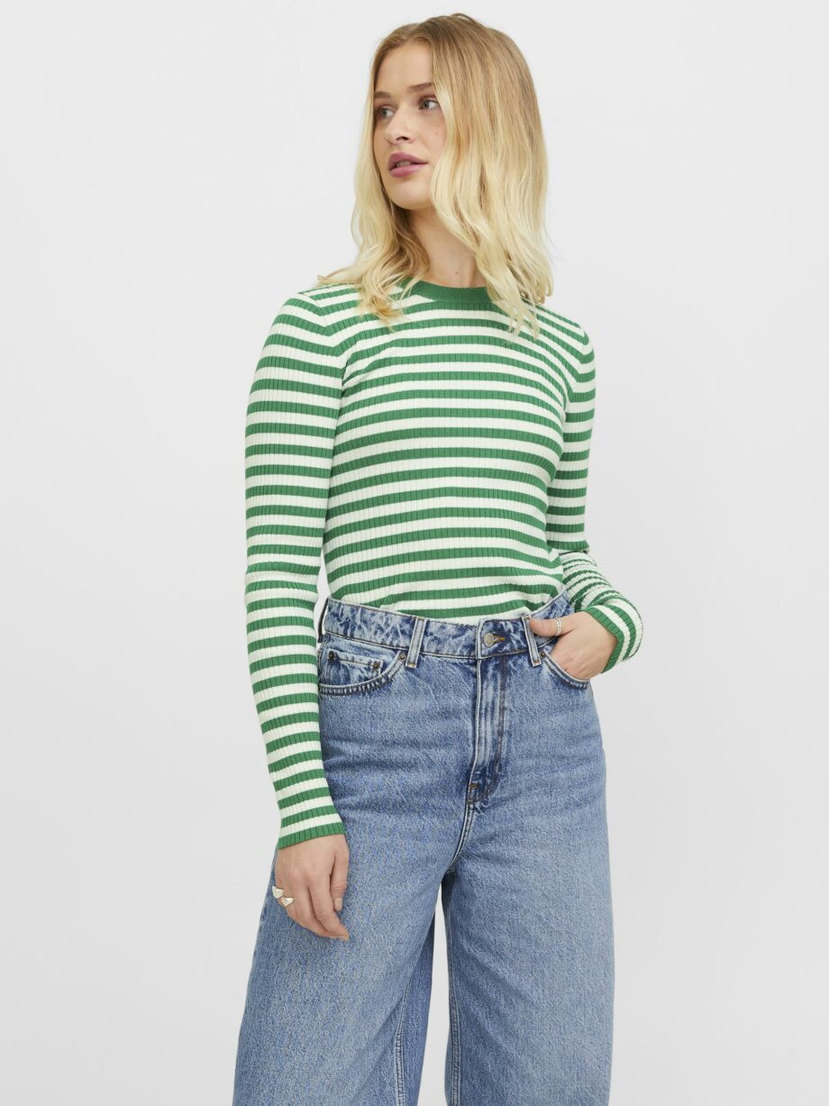 JJXX - JXJODI TIGHT STRIPE CREW NECK KNIT