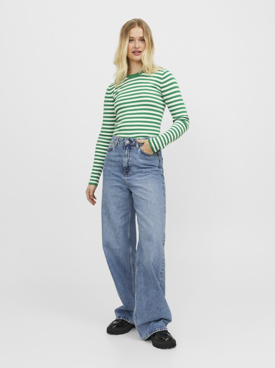 JJXX - JXJODI TIGHT STRIPE CREW NECK KNIT