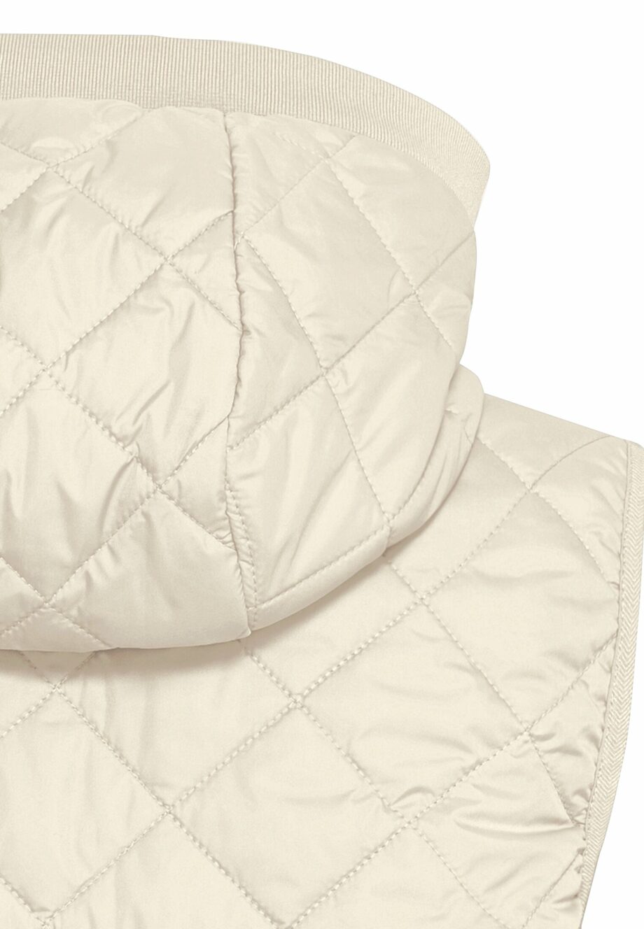 Camel - Lange Steppweste aus recyceltem Polyester