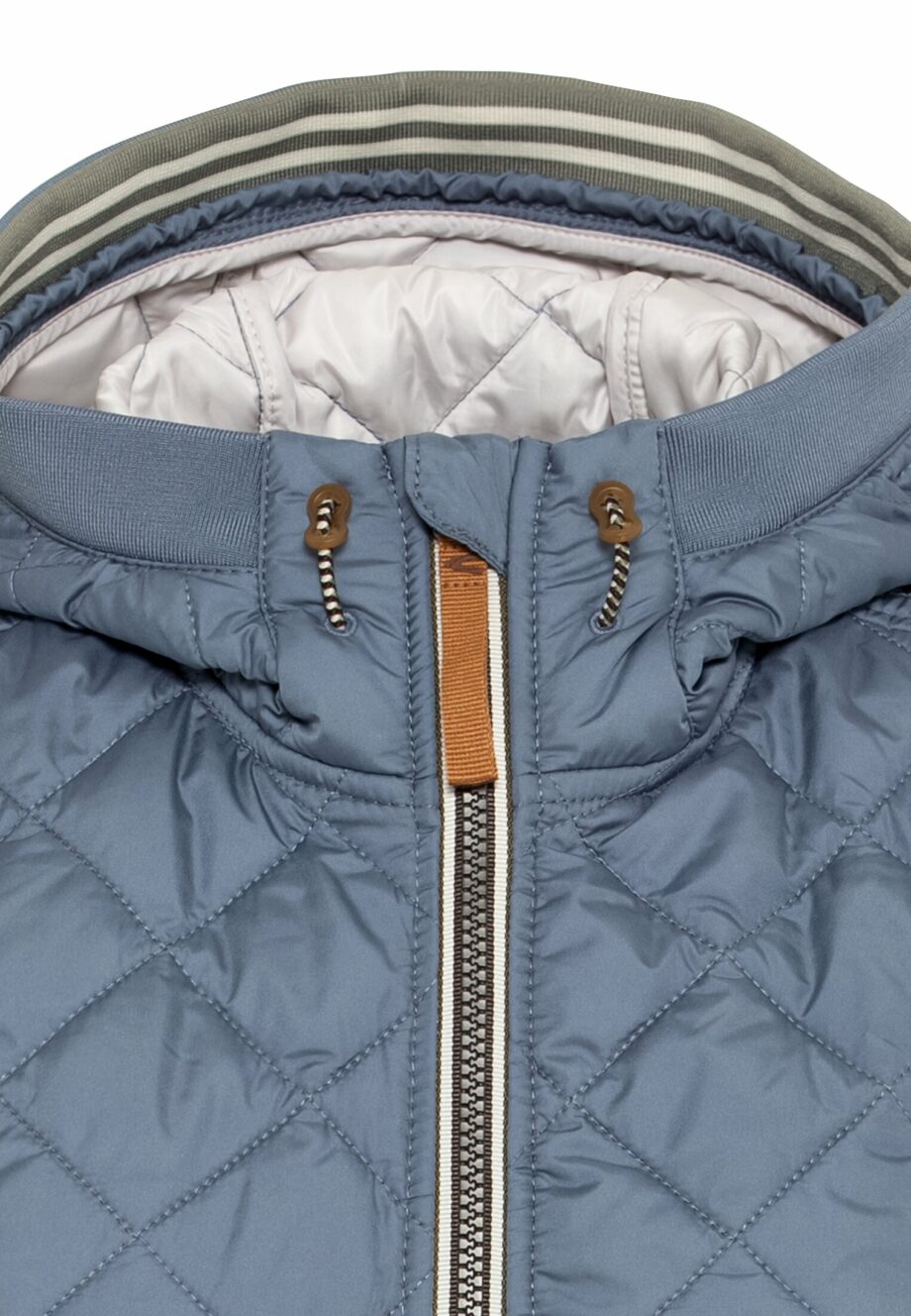 Camel - Lange Steppweste aus recyceltem Polyester