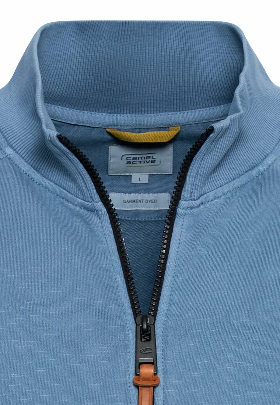 Camel - Sweatjacke mit Stehkragen