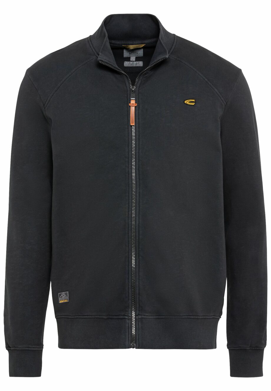 Camel - Sweatjacke mit Stehkragen