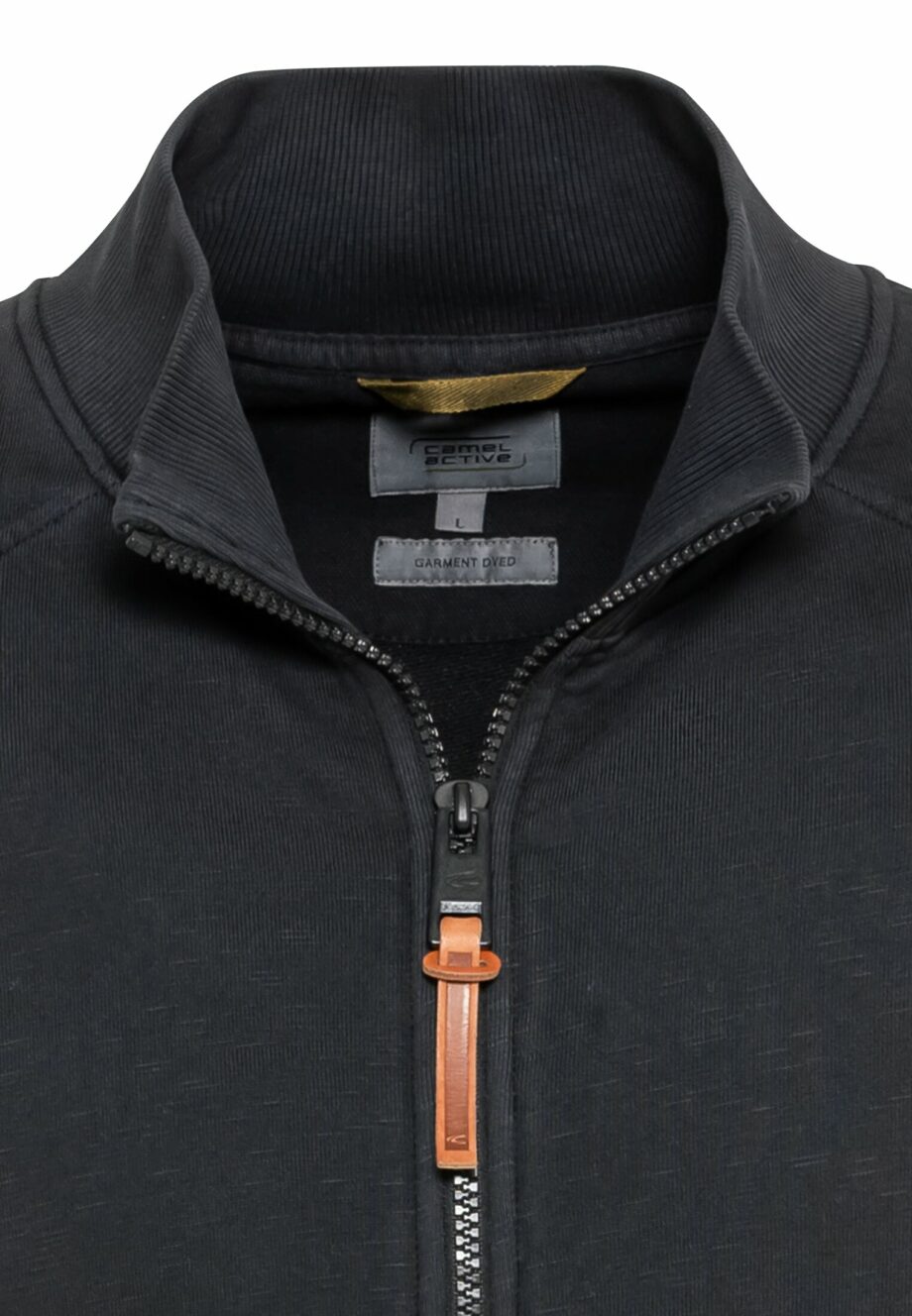 Camel - Sweatjacke mit Stehkragen