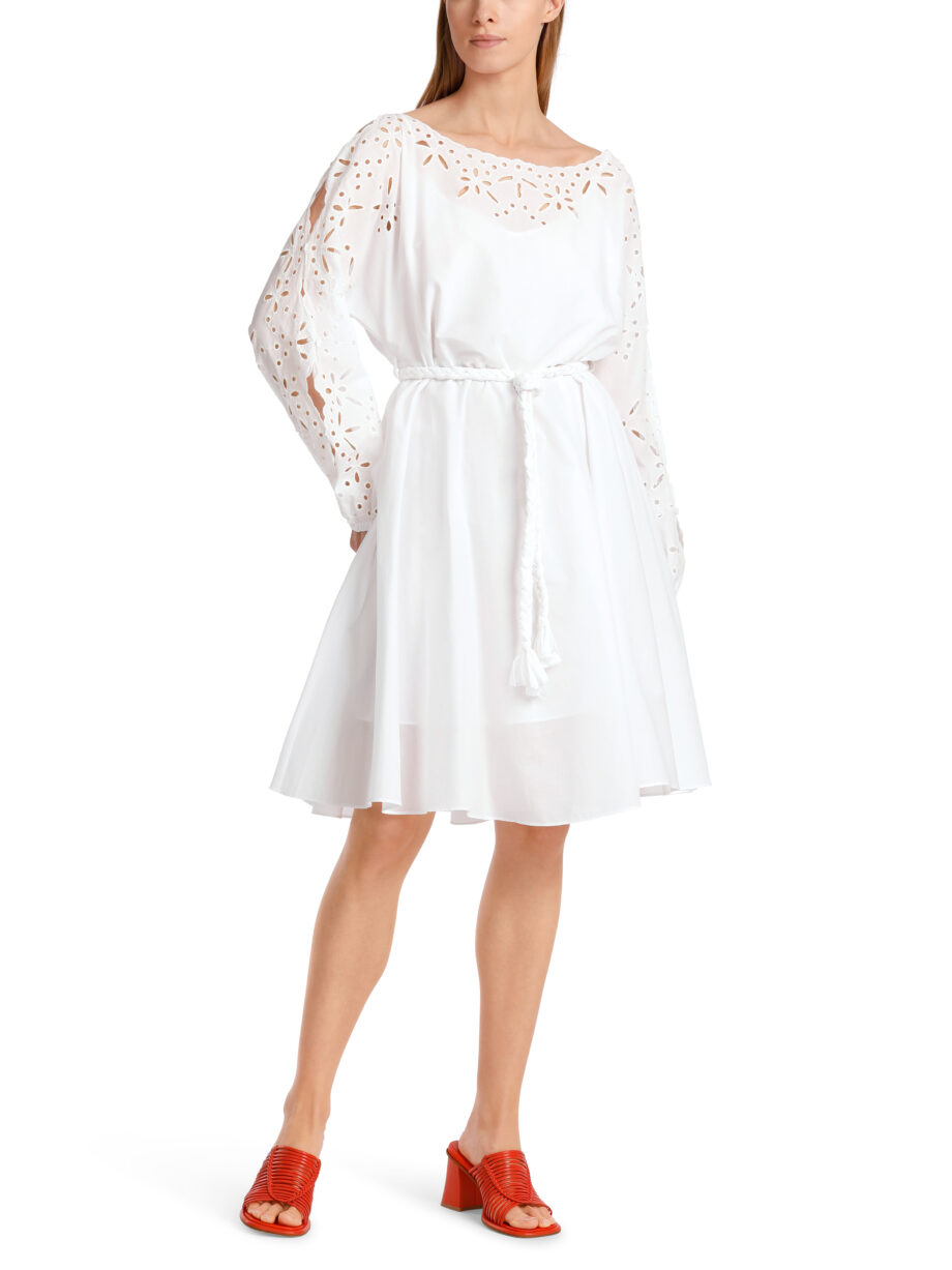 Marc Cain - Feminines Baumwollkleid mit Spitze