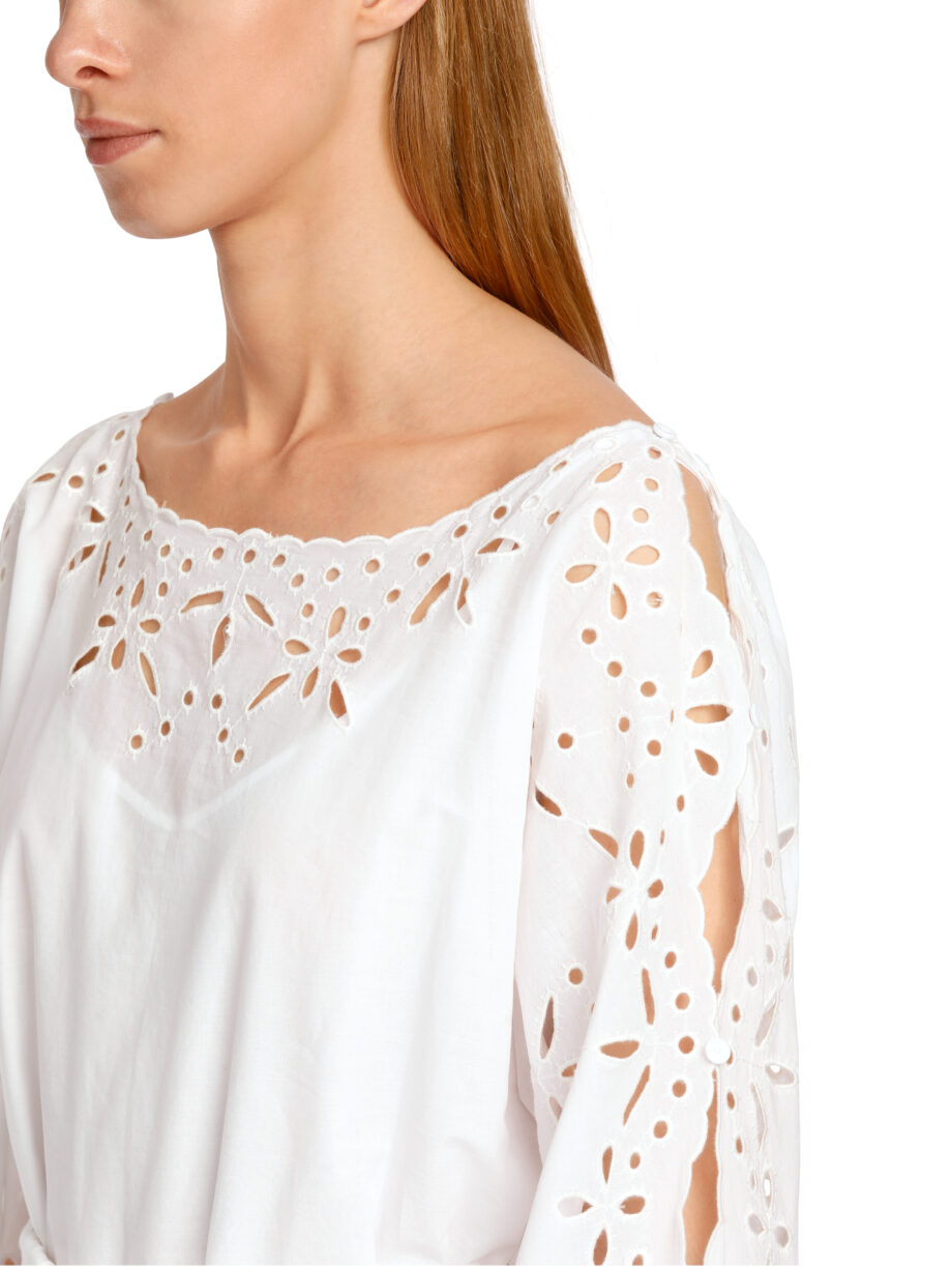 Marc Cain - Feminines Baumwollkleid mit Spitze