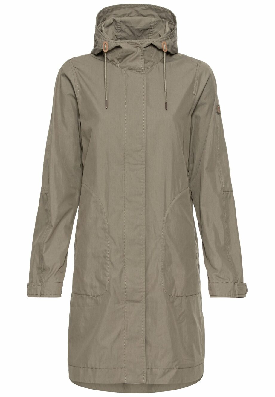 Camel - Langer Parka aus einem Organic Cotton Mix