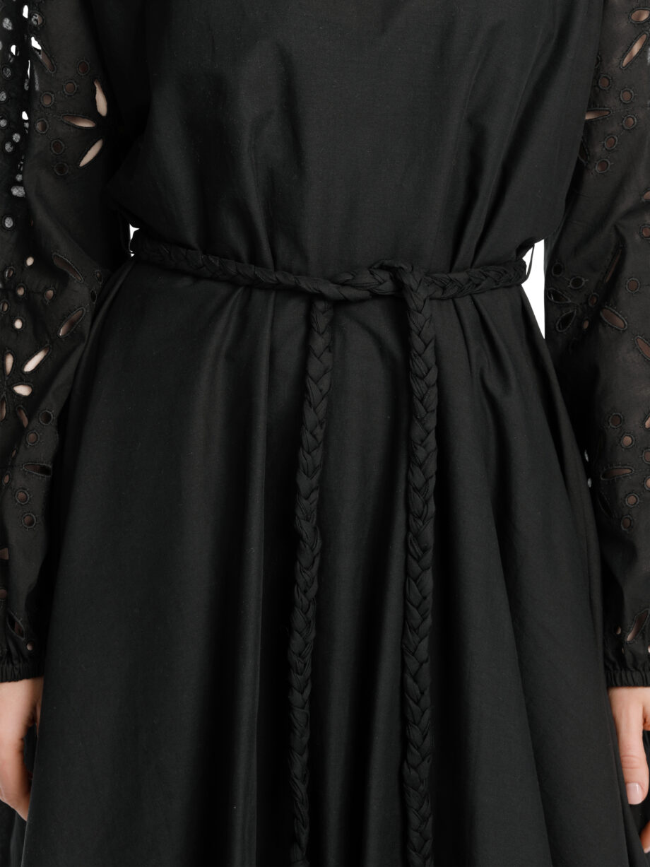 Marc Cain - Feminines Baumwollkleid mit Spitze