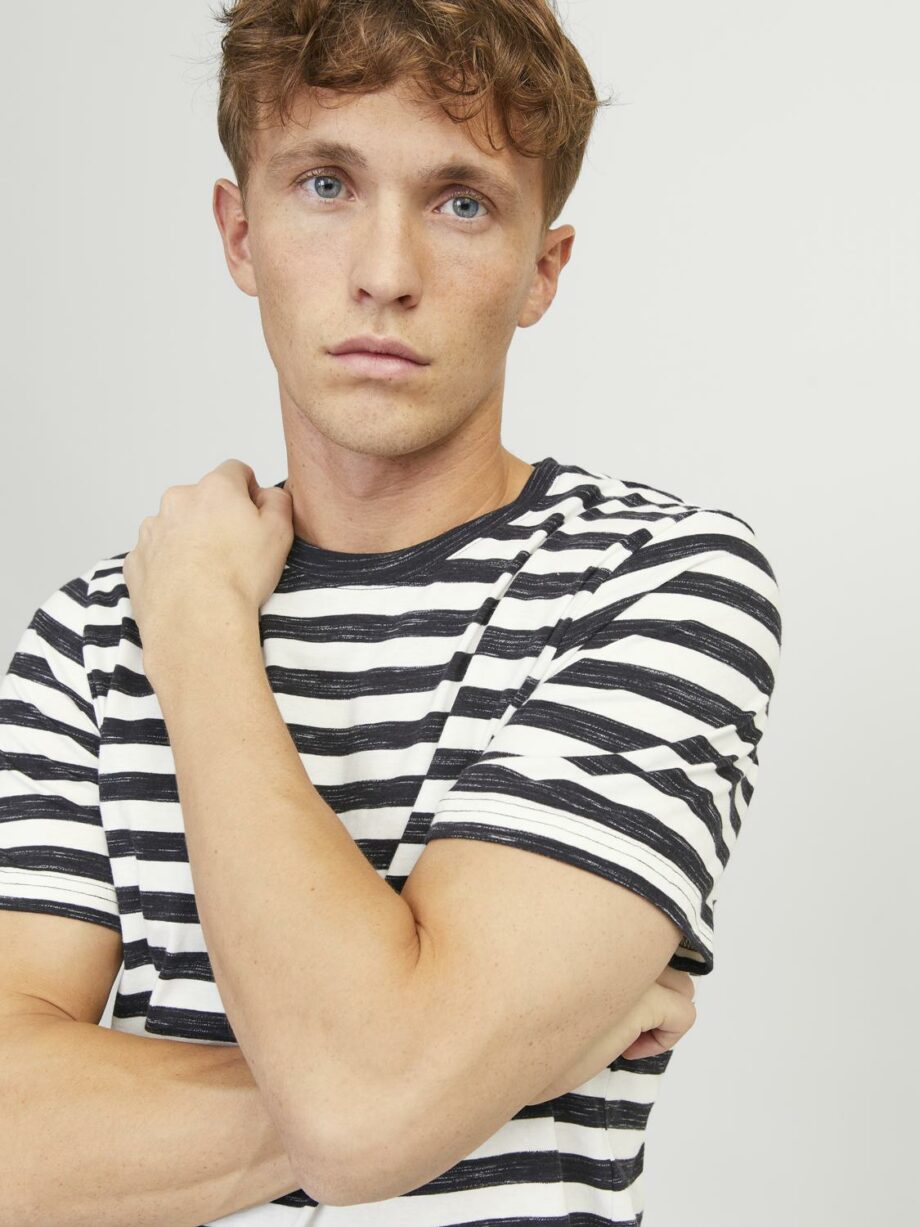 JORTAMPA STRIPE TEE SS CREW NECK
