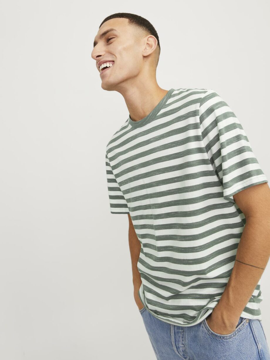 JORTAMPA STRIPE TEE SS CREW NECK