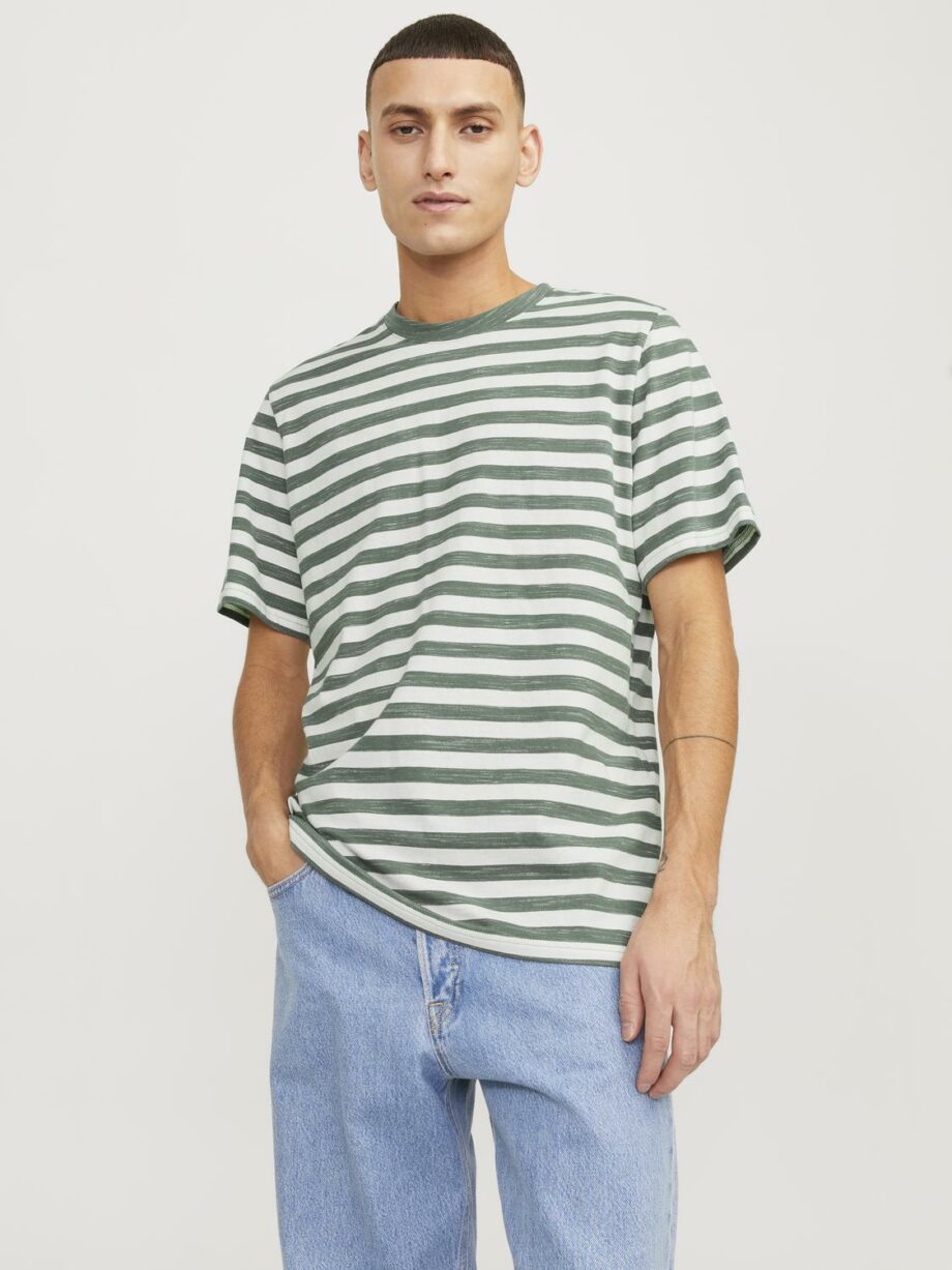 JORTAMPA STRIPE TEE SS CREW NECK