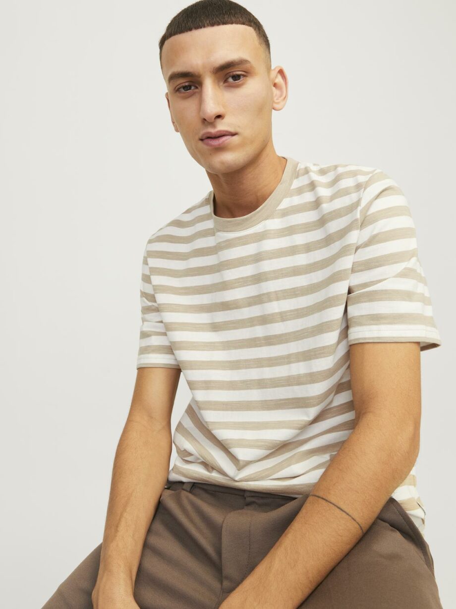 JORTAMPA STRIPE TEE SS CREW NECK
