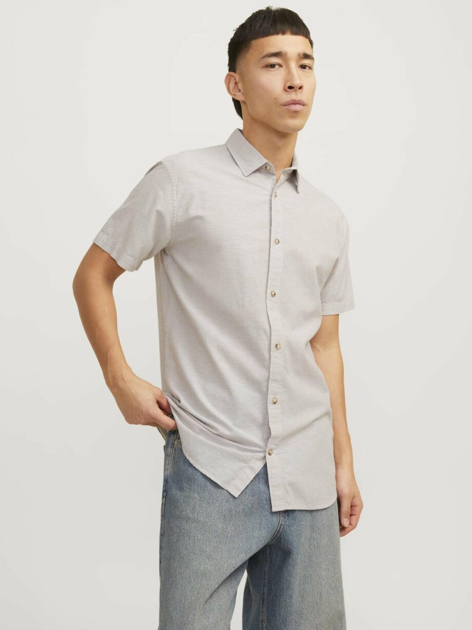 JJESUMMER LINEN BLEND SHIRT SS SN