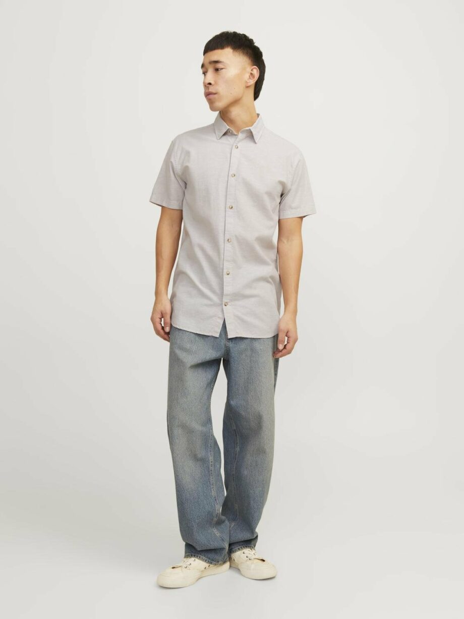 JJESUMMER LINEN BLEND SHIRT SS SN