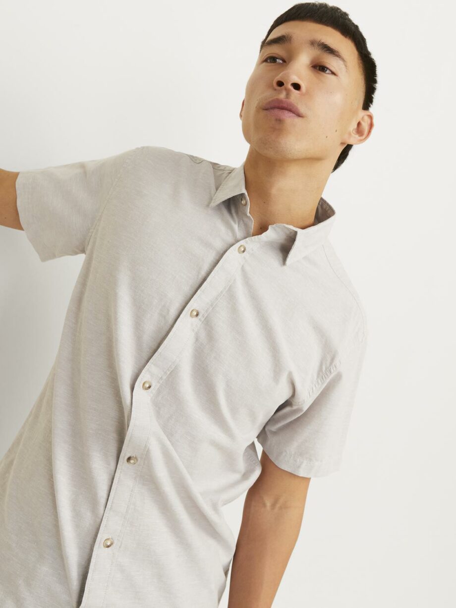 JJESUMMER LINEN BLEND SHIRT SS SN