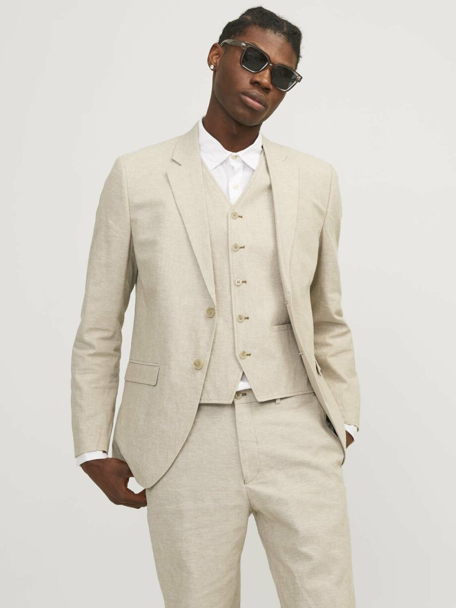 JPRRIVIERA LINEN BLAZER SLIM FIT SN