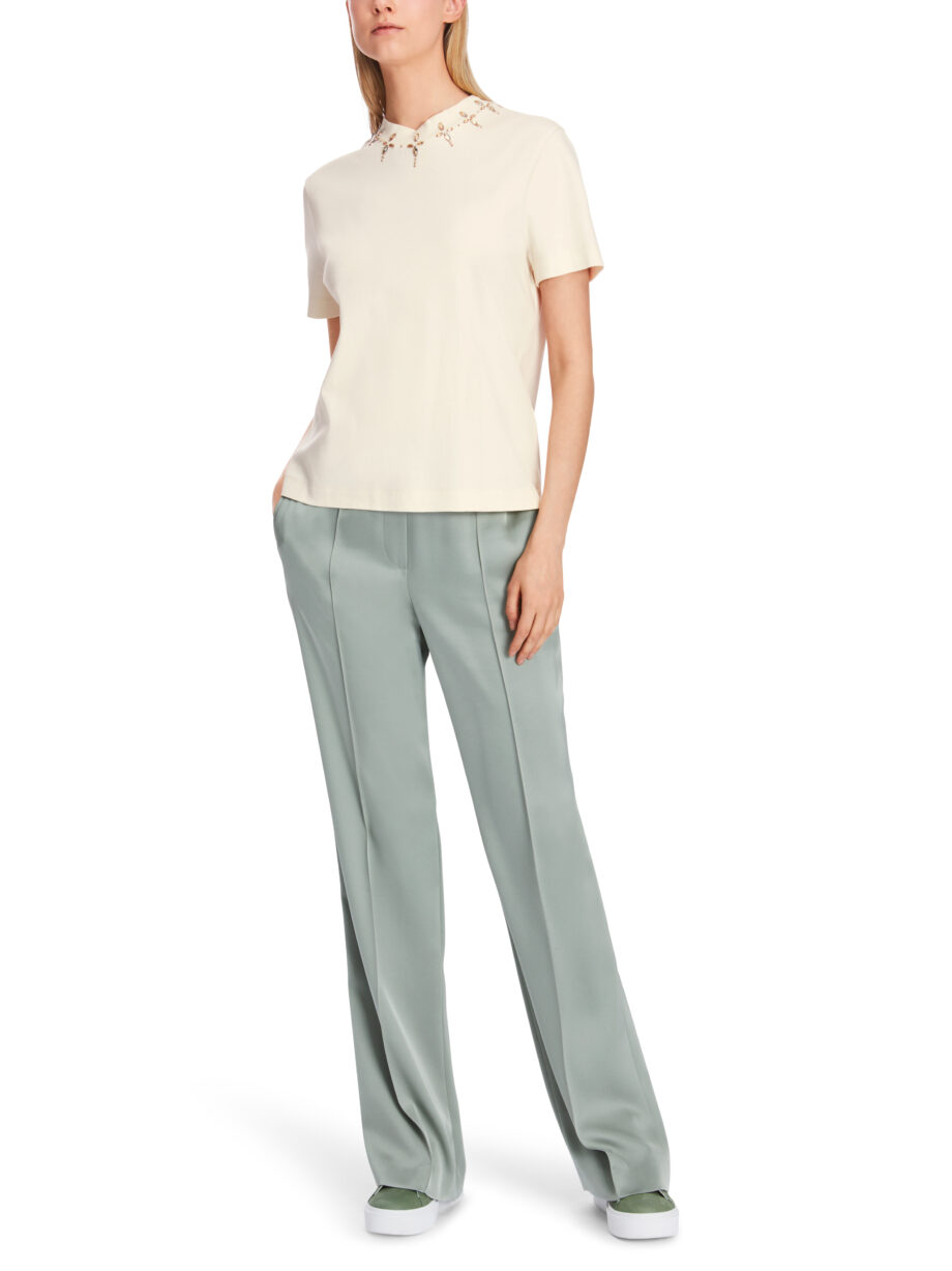 Marc Cain - T-Shirt mit Strass-Details